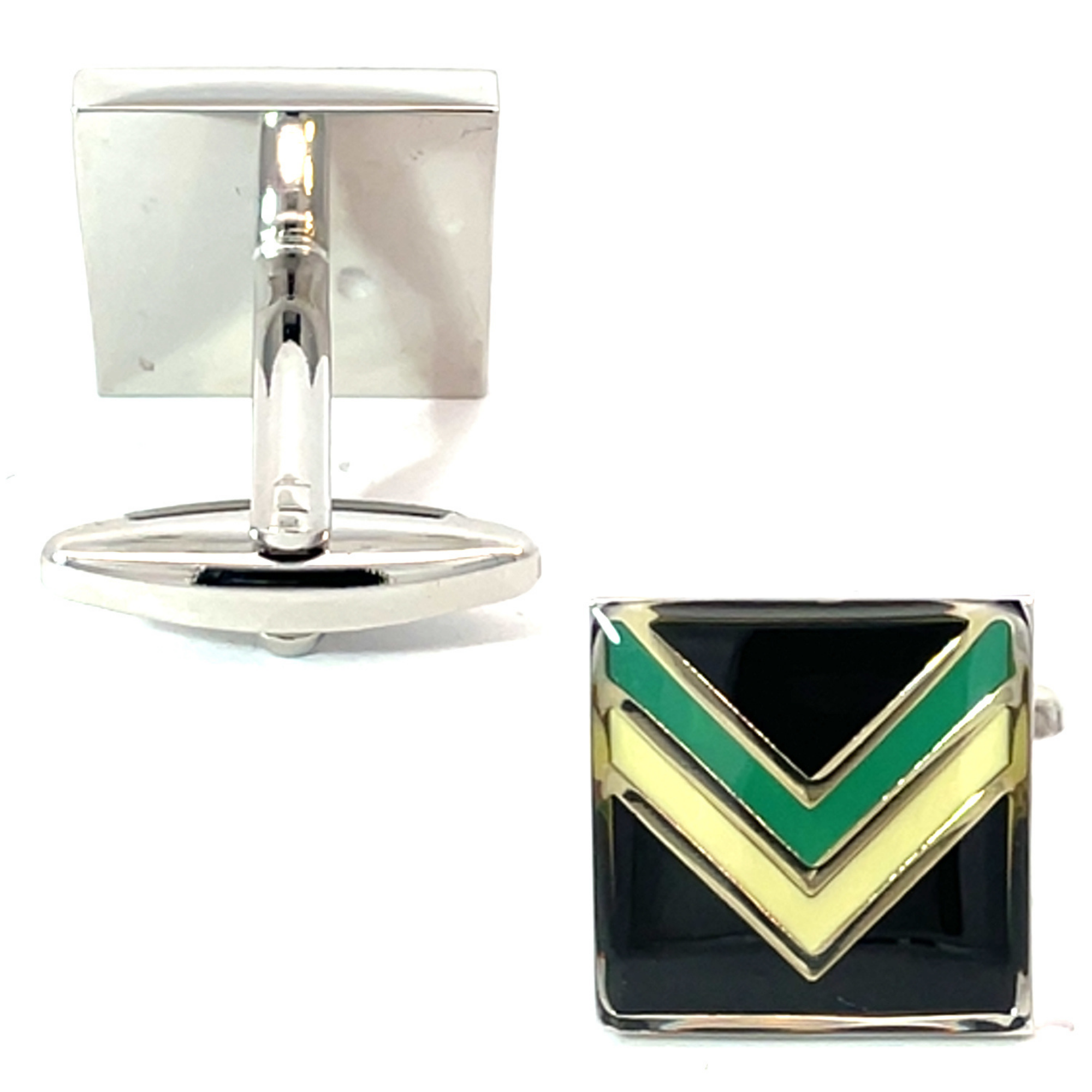 Colour Port Adelaide Power AFL Cufflinks