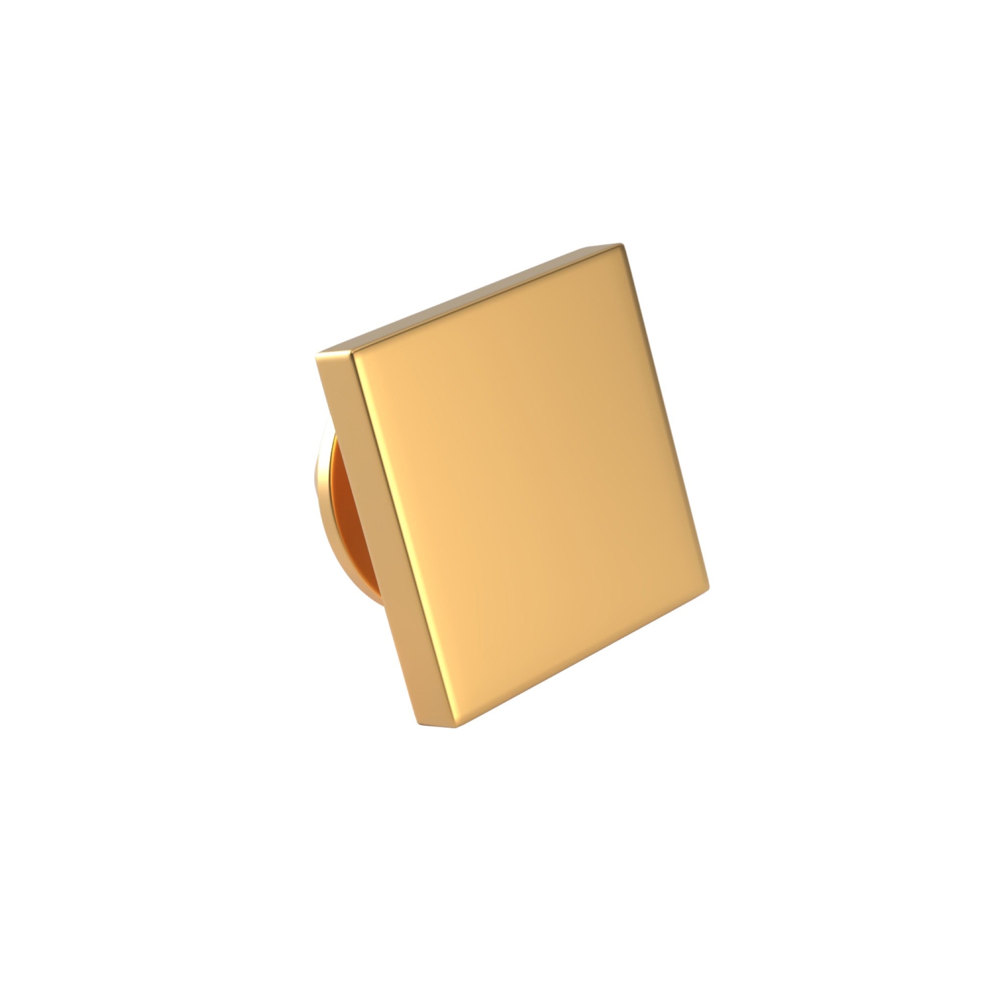 Square Brushed Gold Engravable Lapel Pin