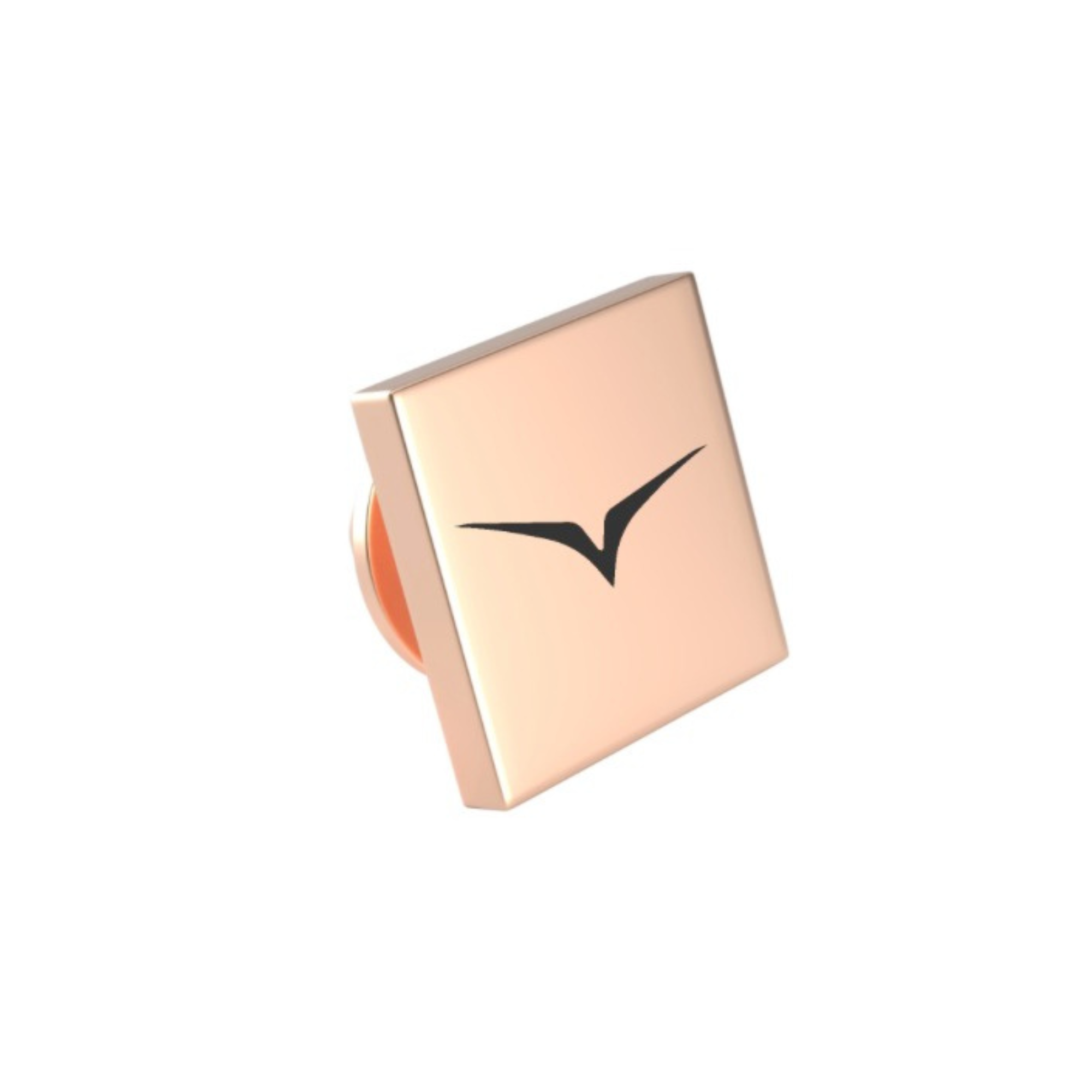 Custom Logo Engraved Square Lapel Pin