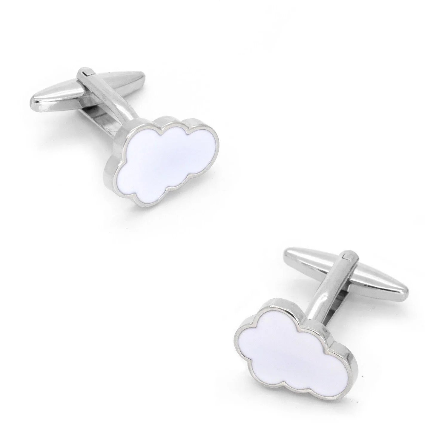 Cloud Cufflinks White