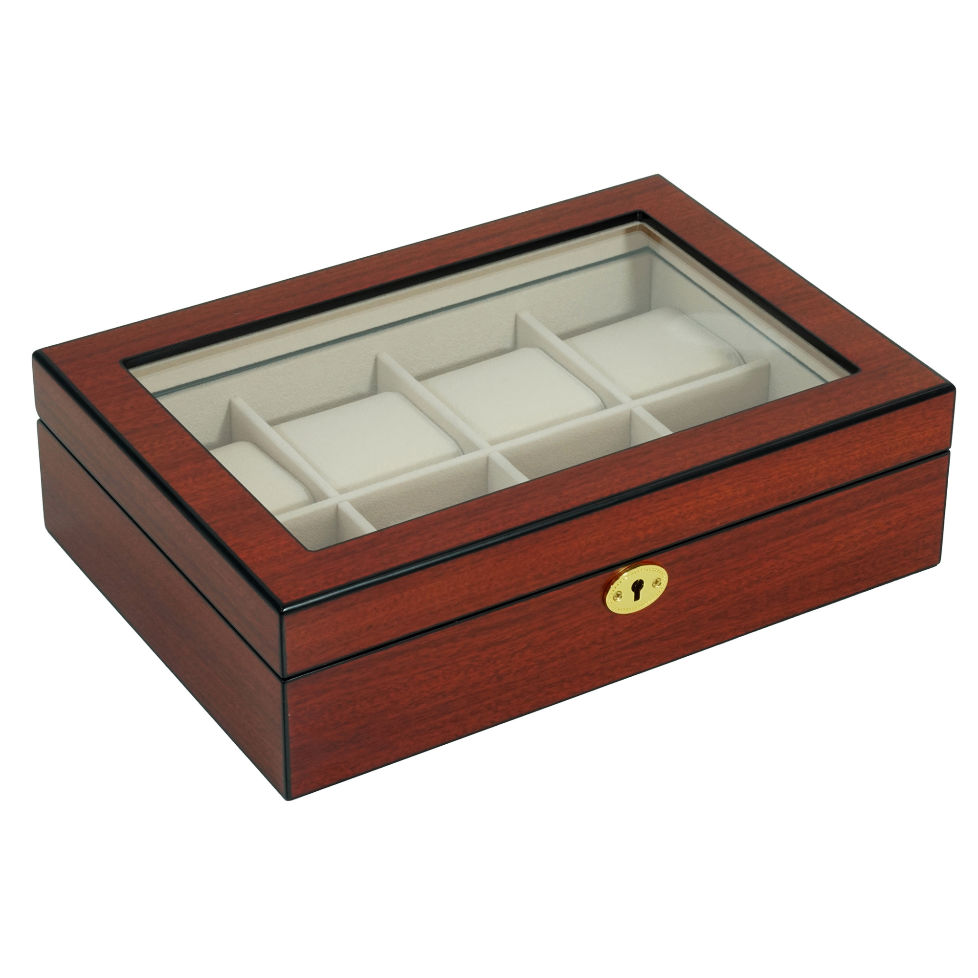 Cherry Wooden Watch Box for 8 Watches