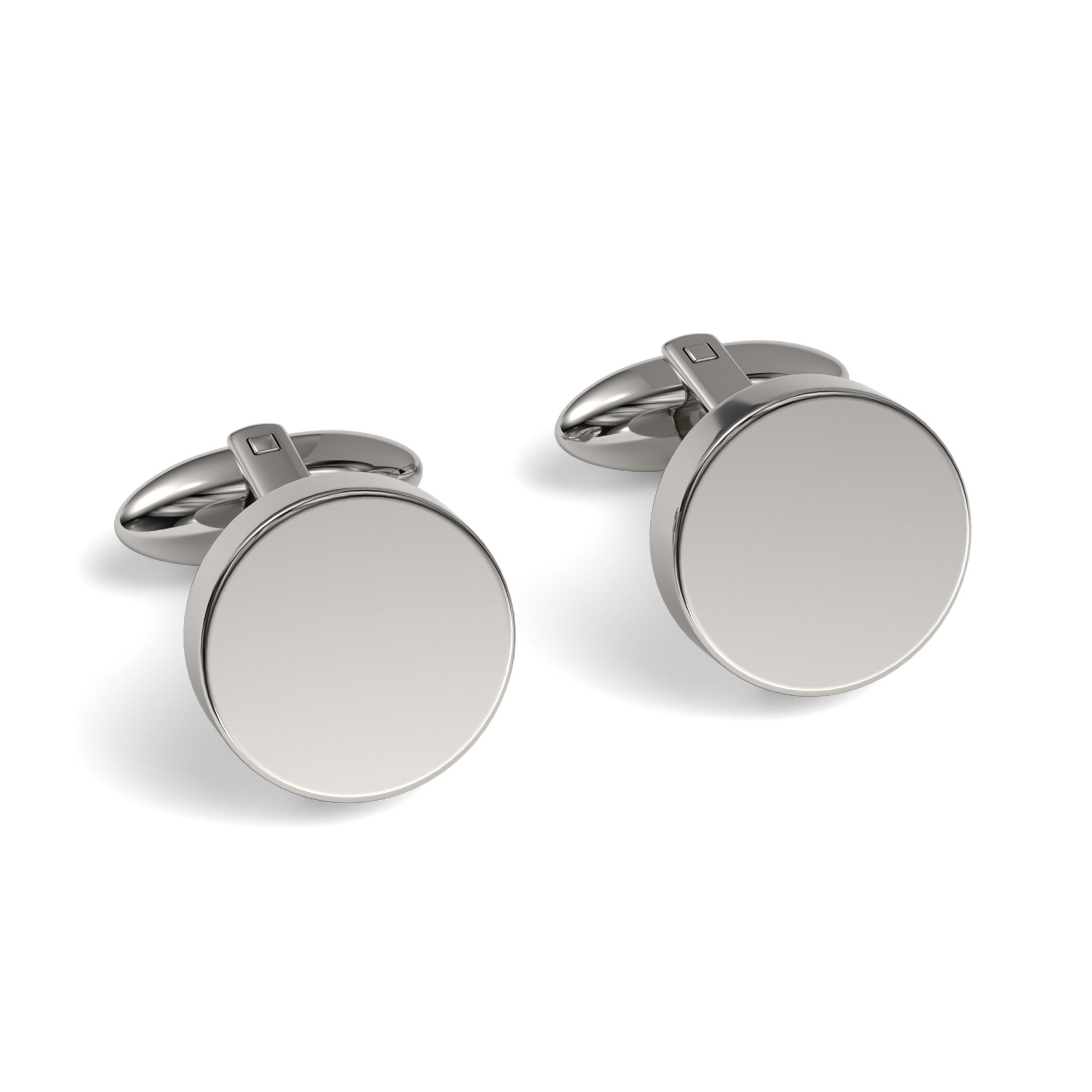 Round Engravable Cufflinks (Blank)