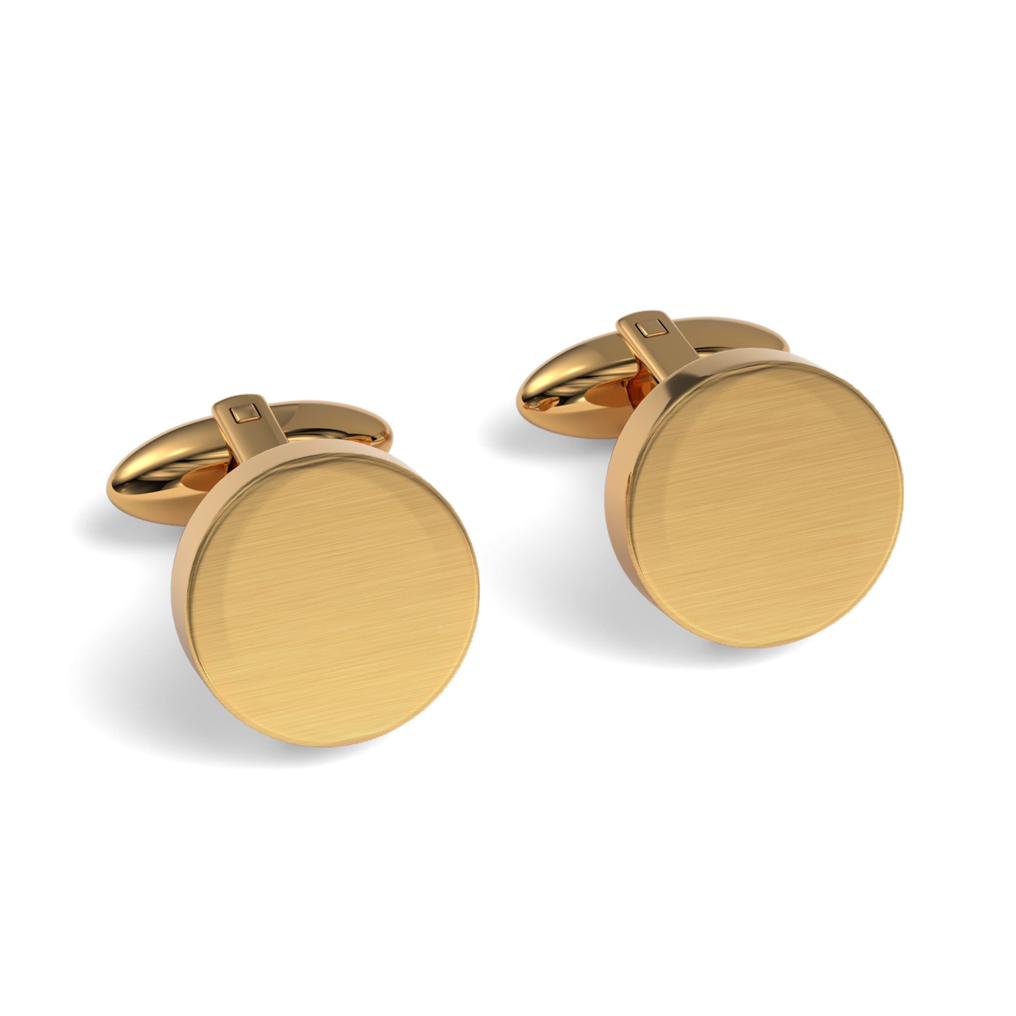Round Engravable Cufflinks (Blank)