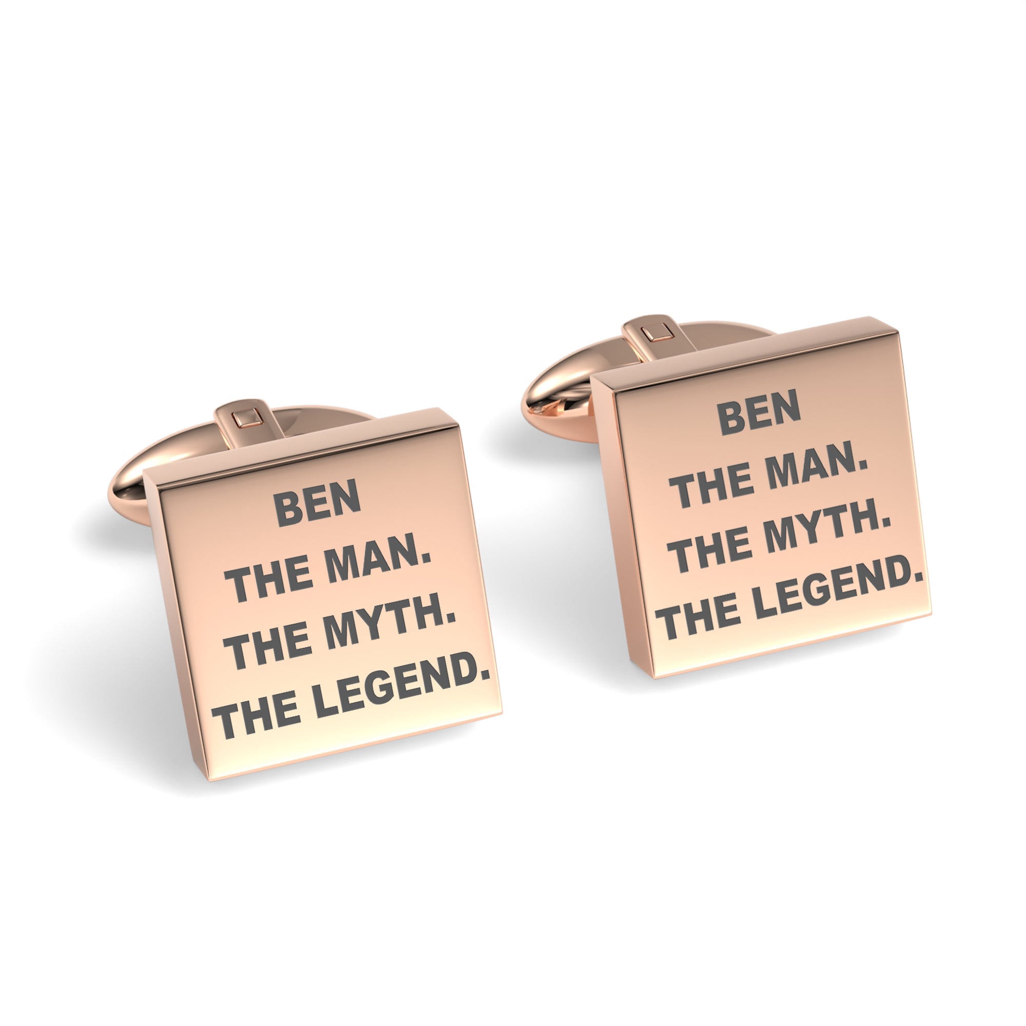 The Man The Myth The Legend Engraved Cufflinks