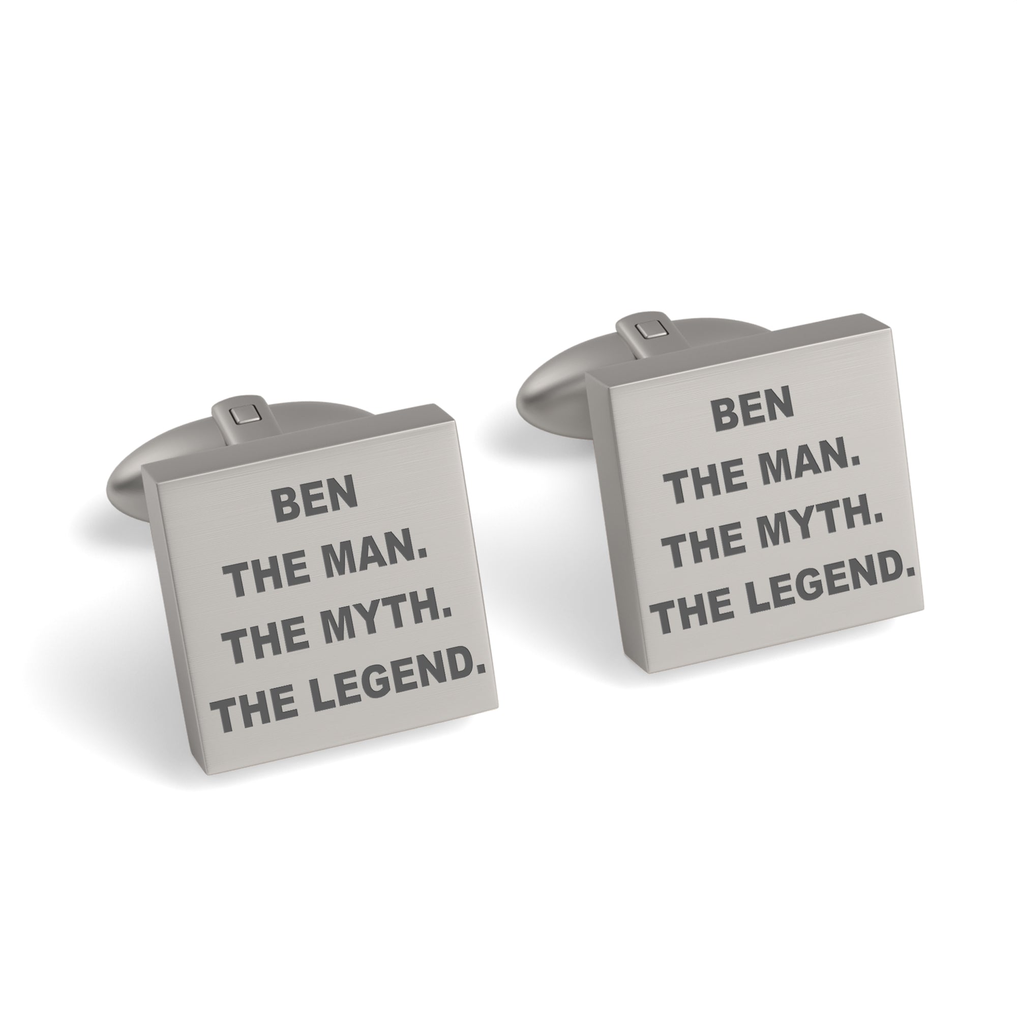 The Man The Myth The Legend Engraved Cufflinks