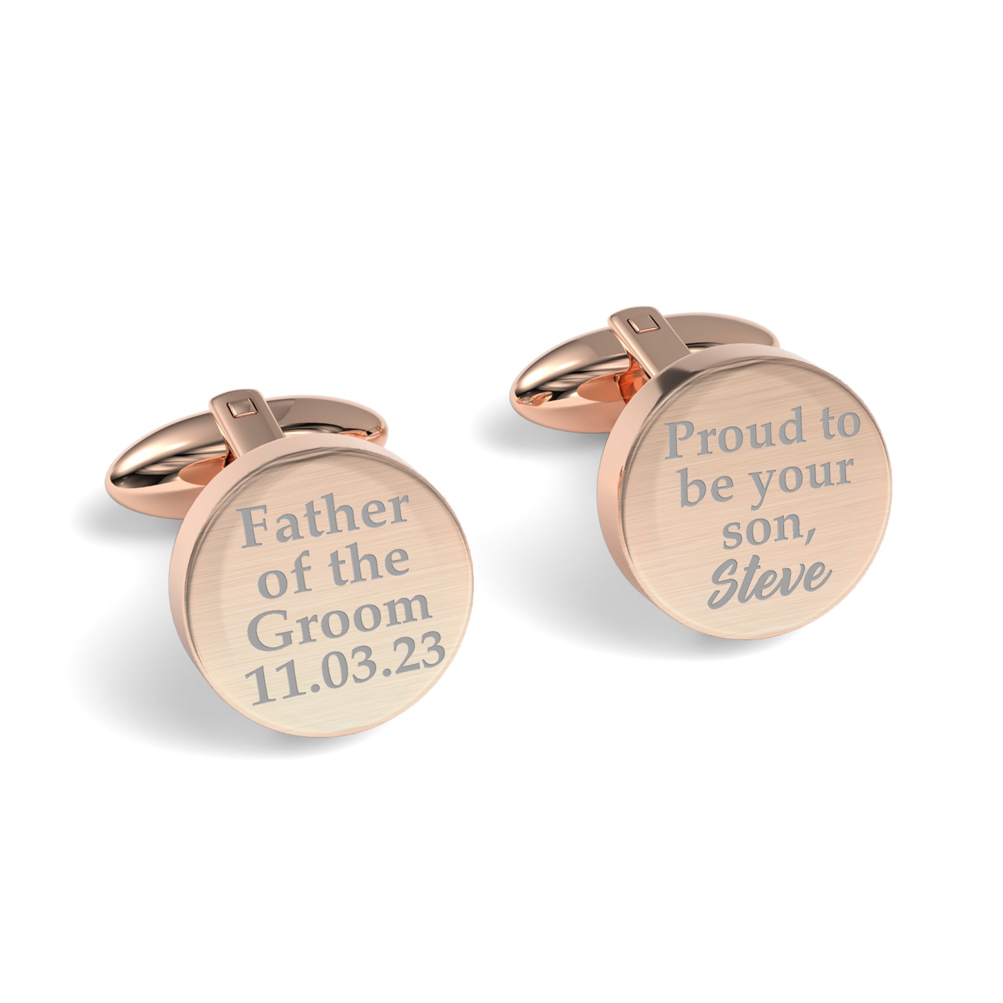 Proud To Be Your Son Engraved Cufflinks