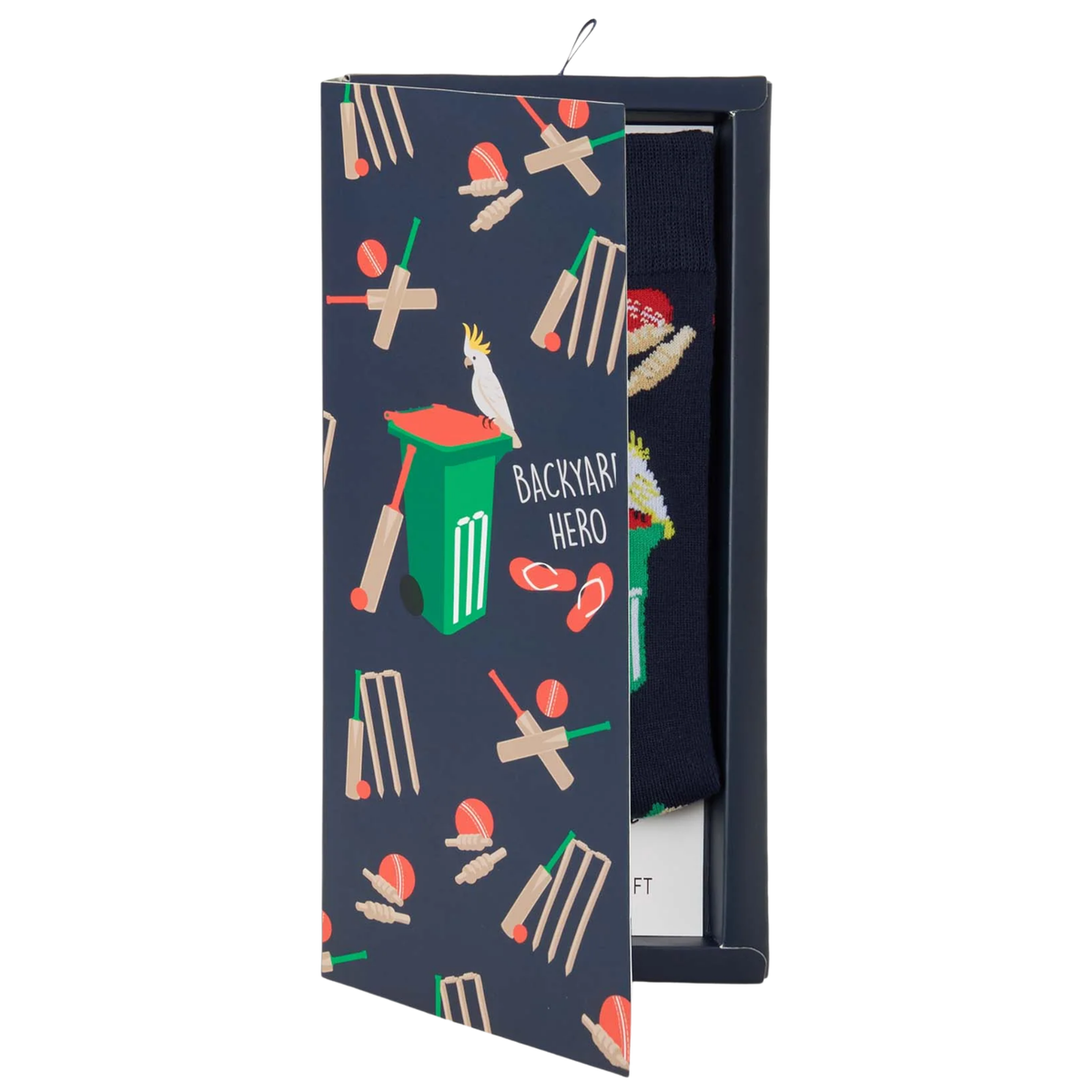 Mens Backyard Hero Bamboo Sock Card
