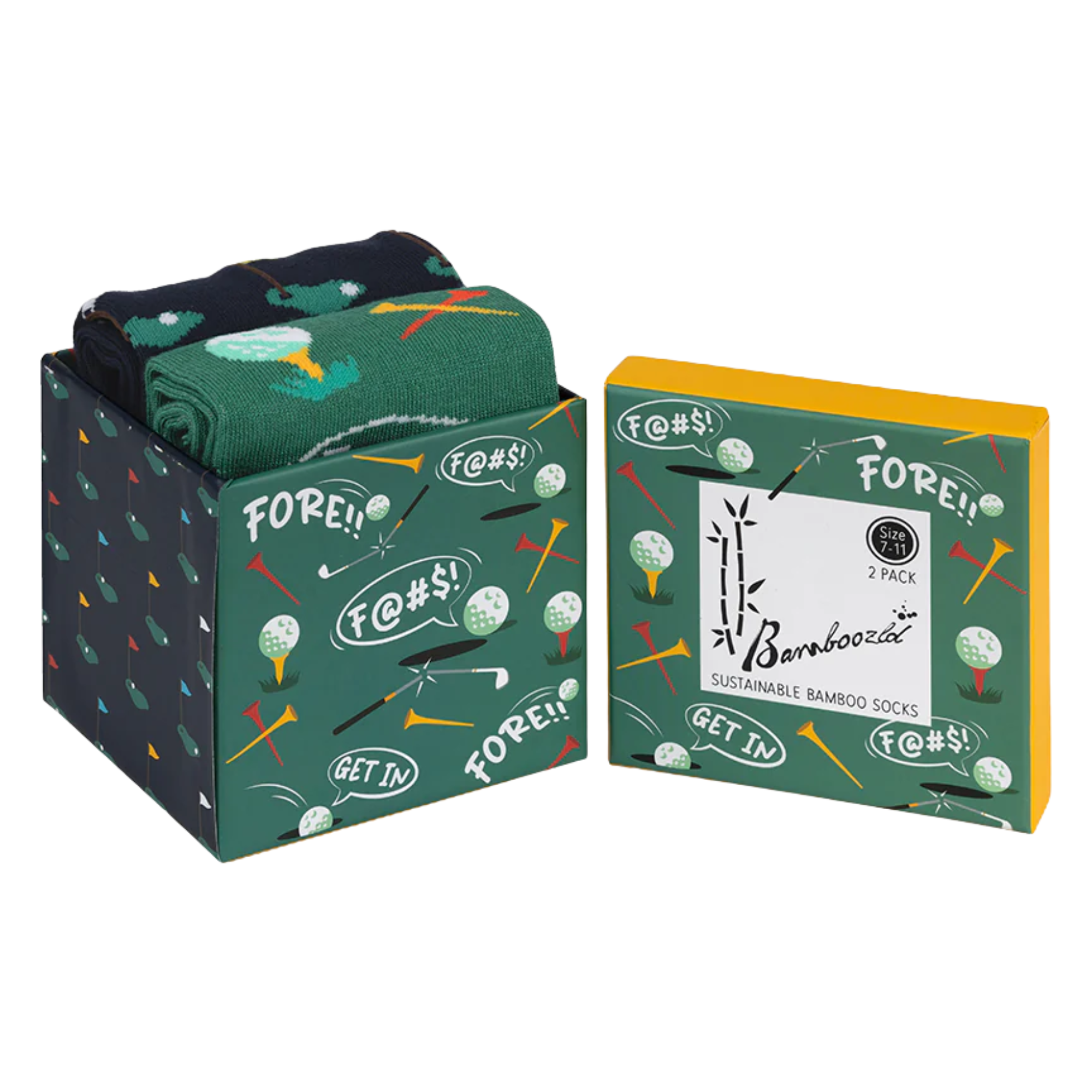 Mens Golf Fore 2pk Gift Box