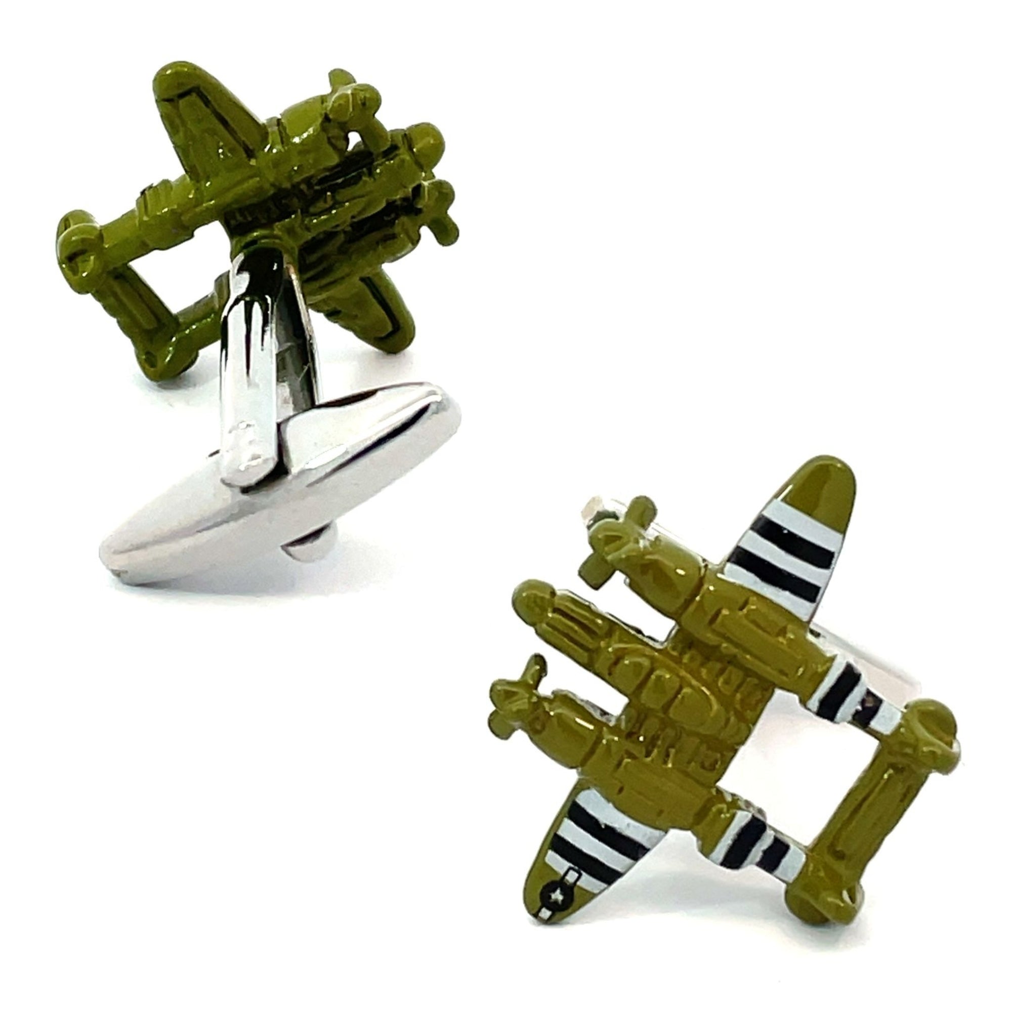 P38 Lightening Aircraft Cufflinks