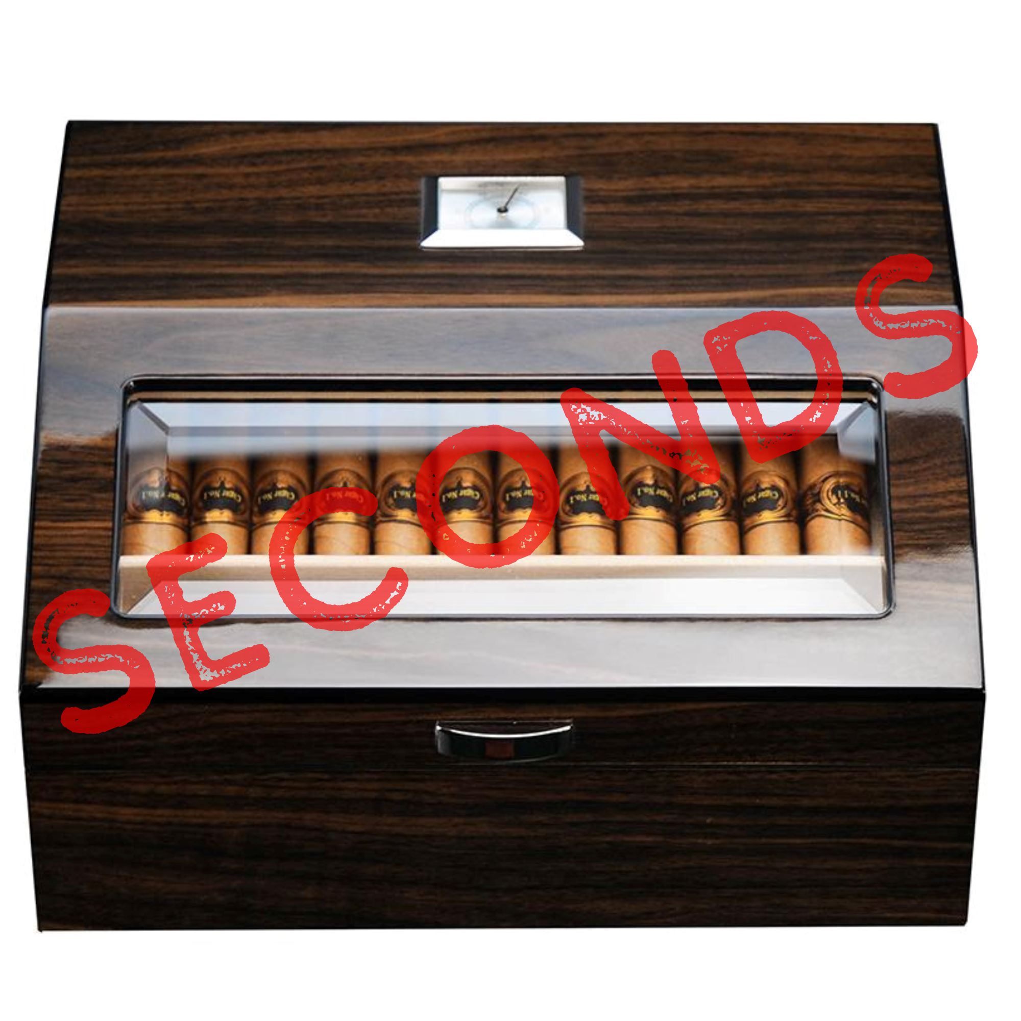 Seconds - 50 CT Walnut Cigar Humidor Wooden Cabinet for Cigars (A)