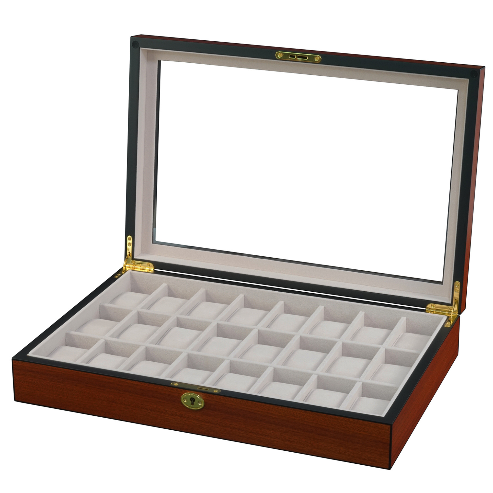 24 Slots Wooden Watch Box