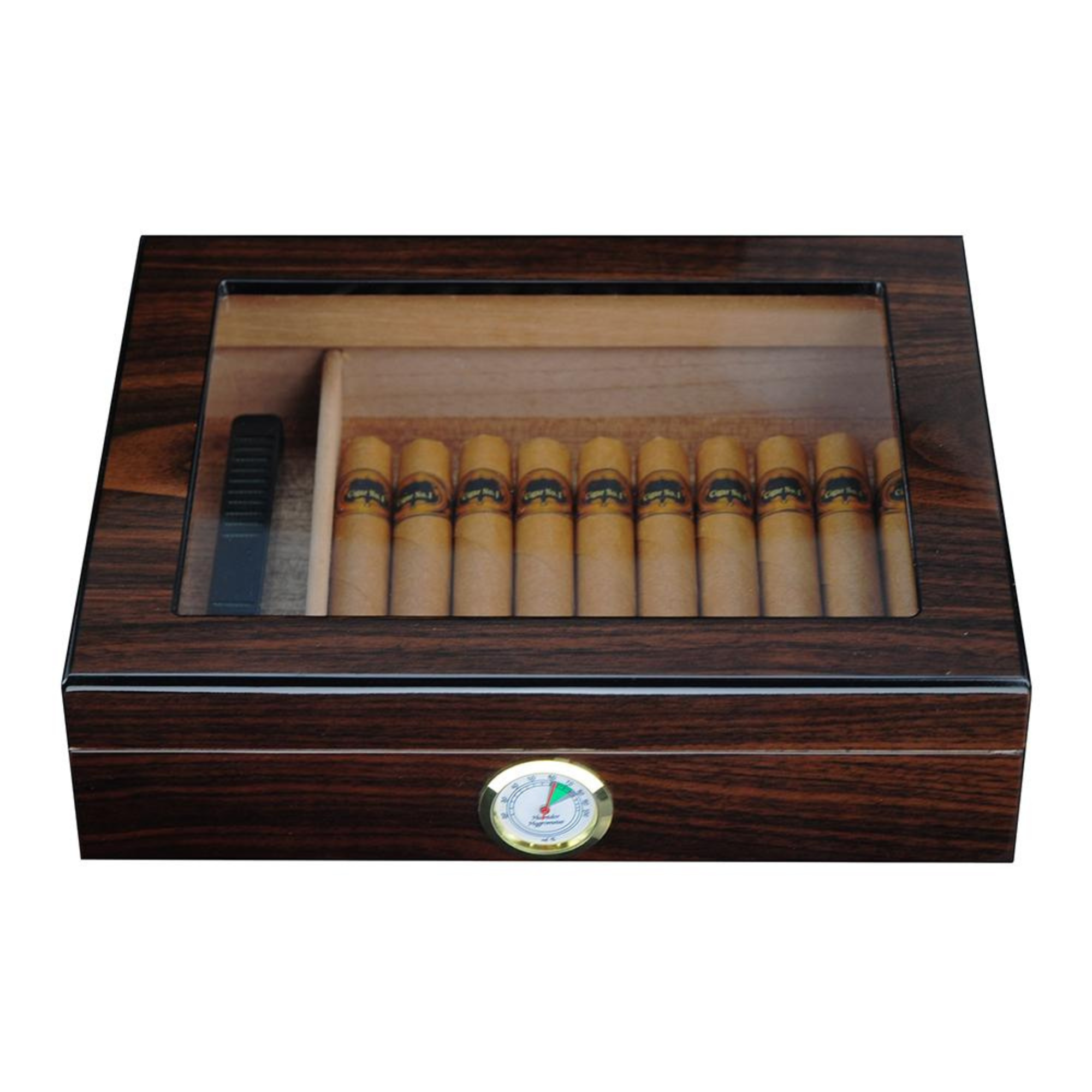 Seconds - 12-20 CT Walnut Cigar Humidor Spanish Cedar Box for Cigars (A)