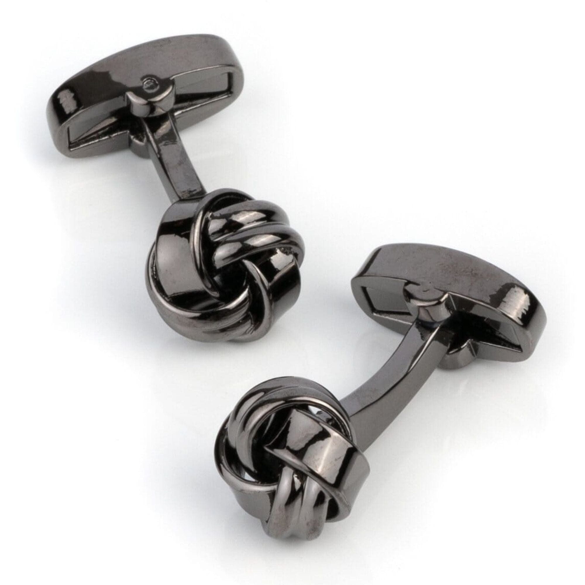 Gunmetal Knot Cufflinks Classic & Modern Cufflinks Clinks Australia