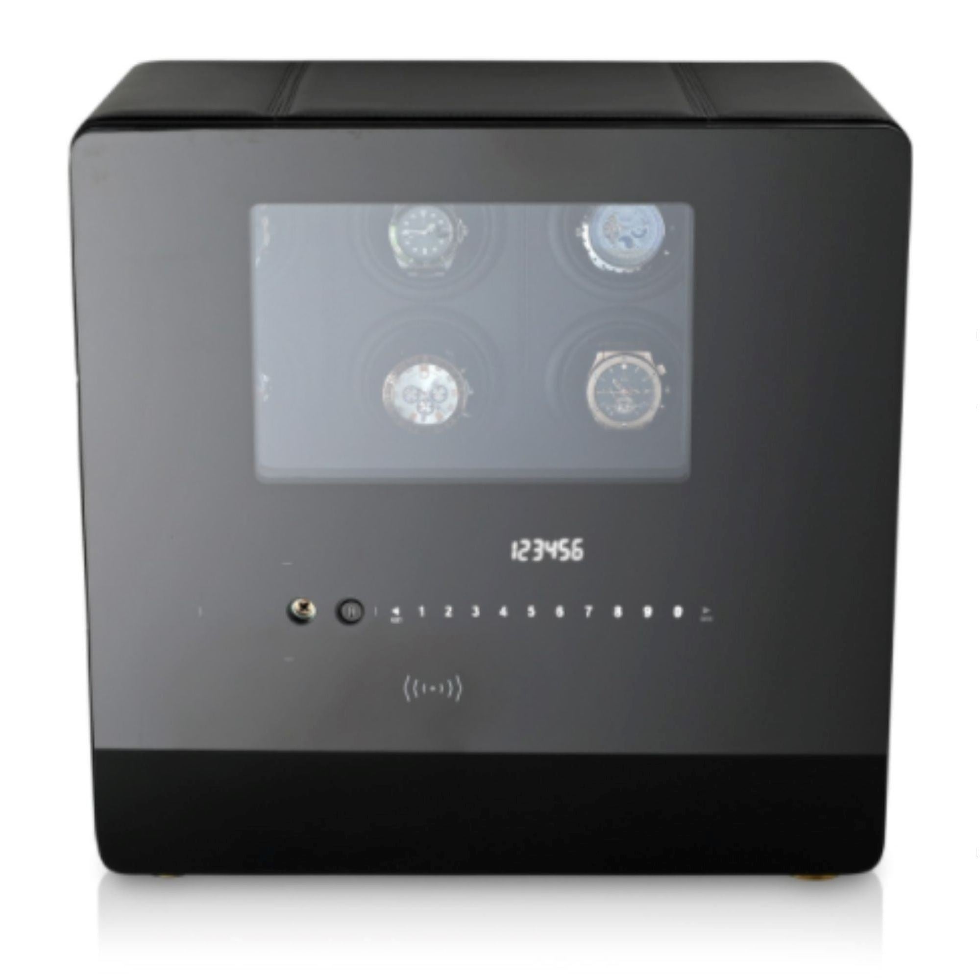 Vanguard Steel Watch Winder Security Safe with Digital Lock and Alarm Watch Winder Boxes Clinks