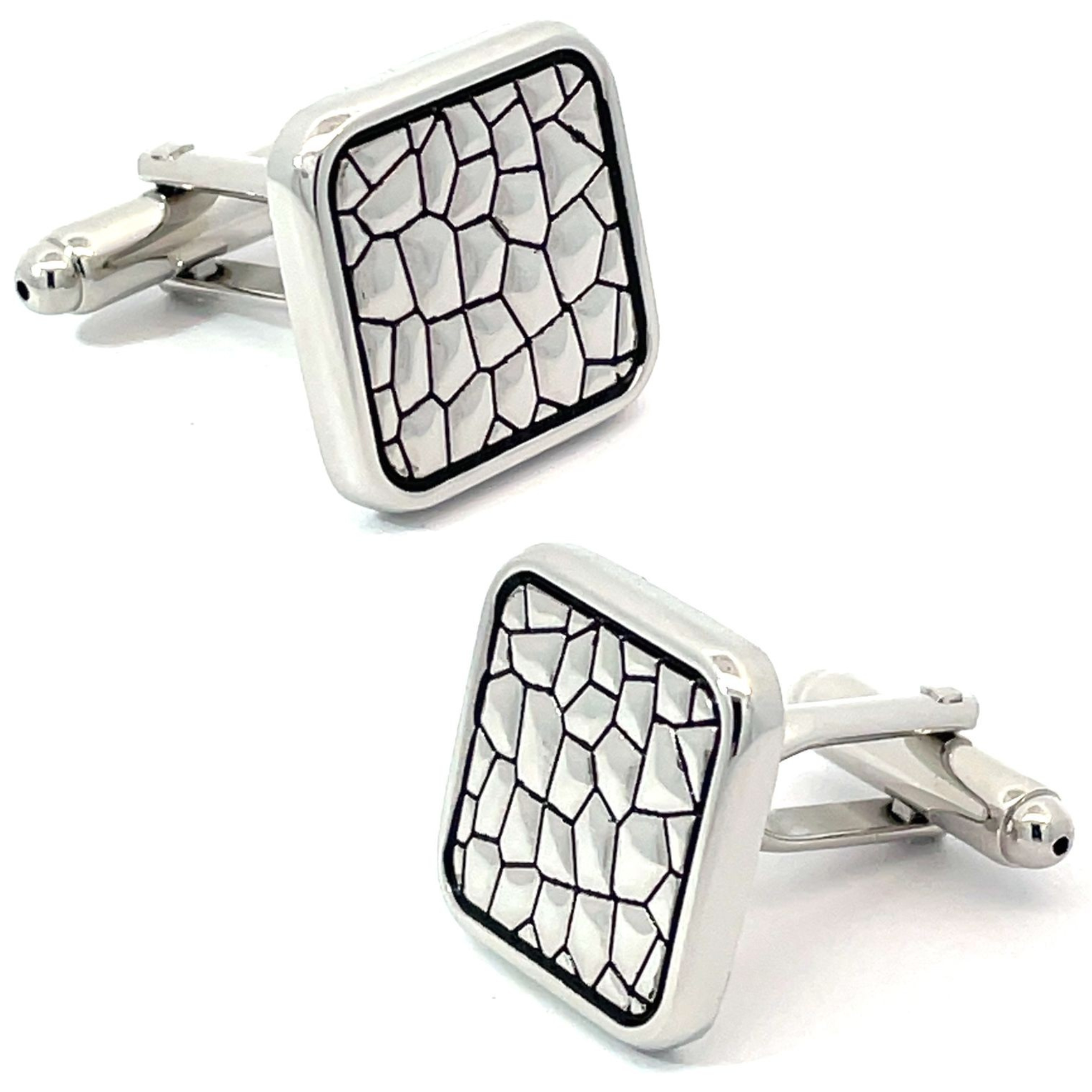 Snake Skin Effect Cufflinks