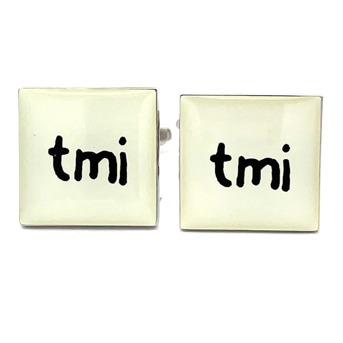 Text Speak Cufflinks: tmi