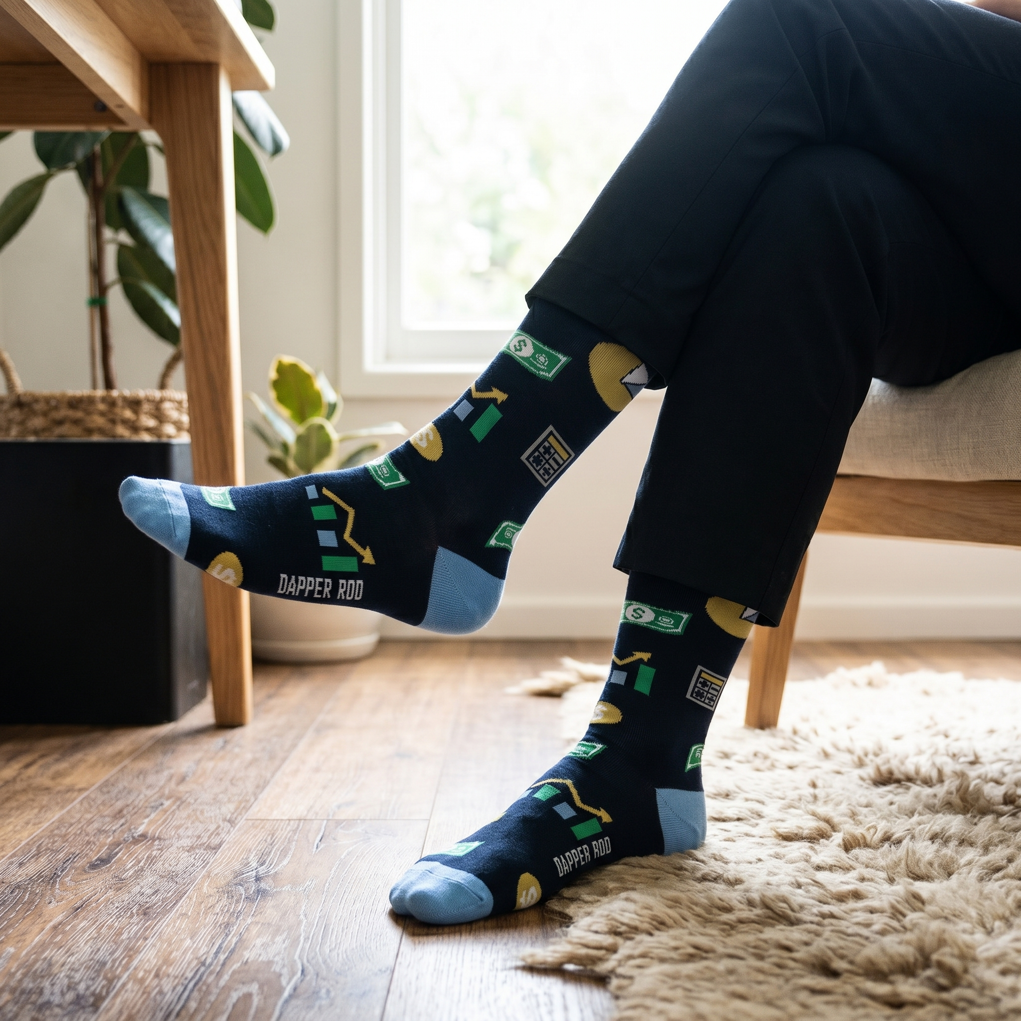Accountant Socks by Dapper Roo lifestyle image