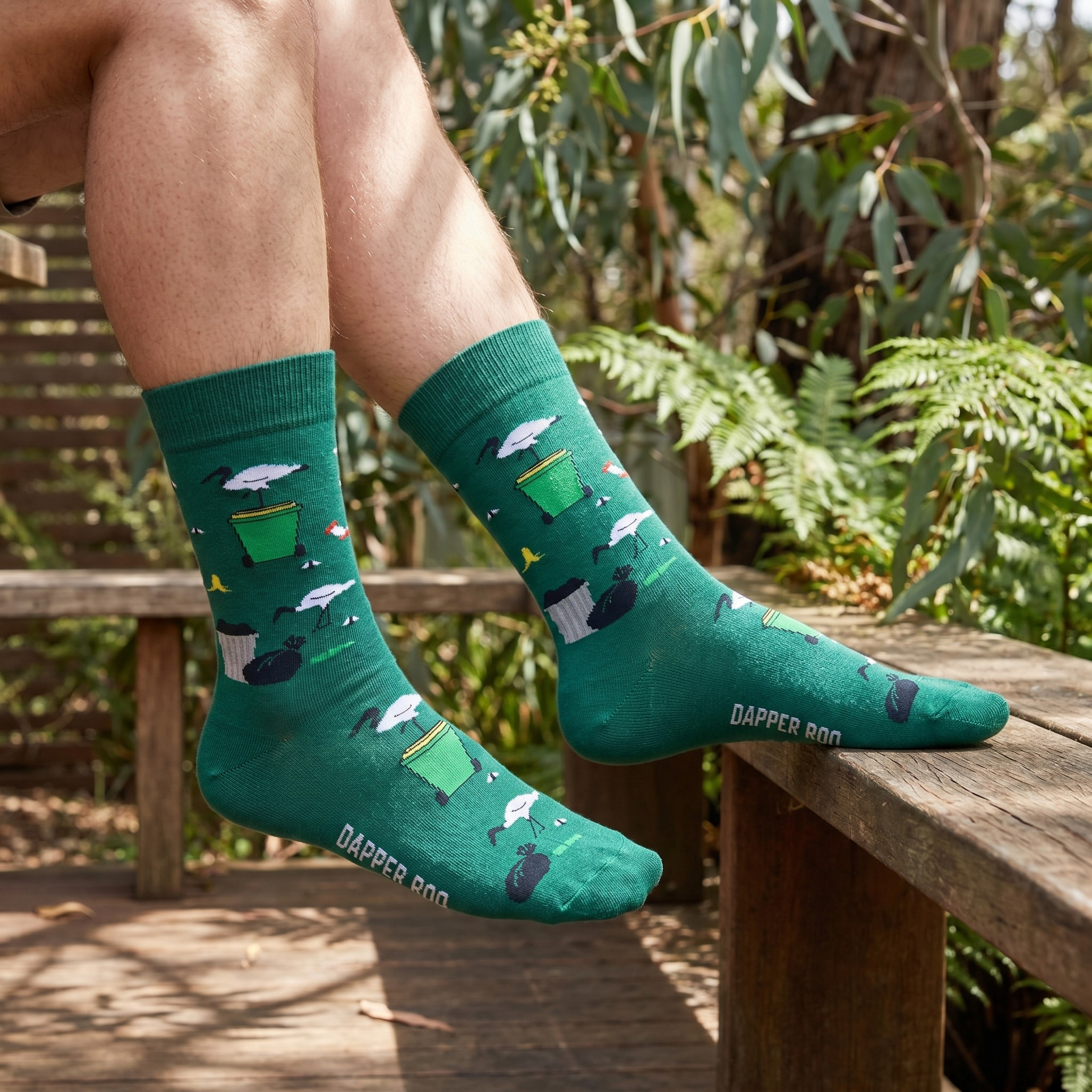 Bin Chicken Socks by Dapper Roo lifestyle image