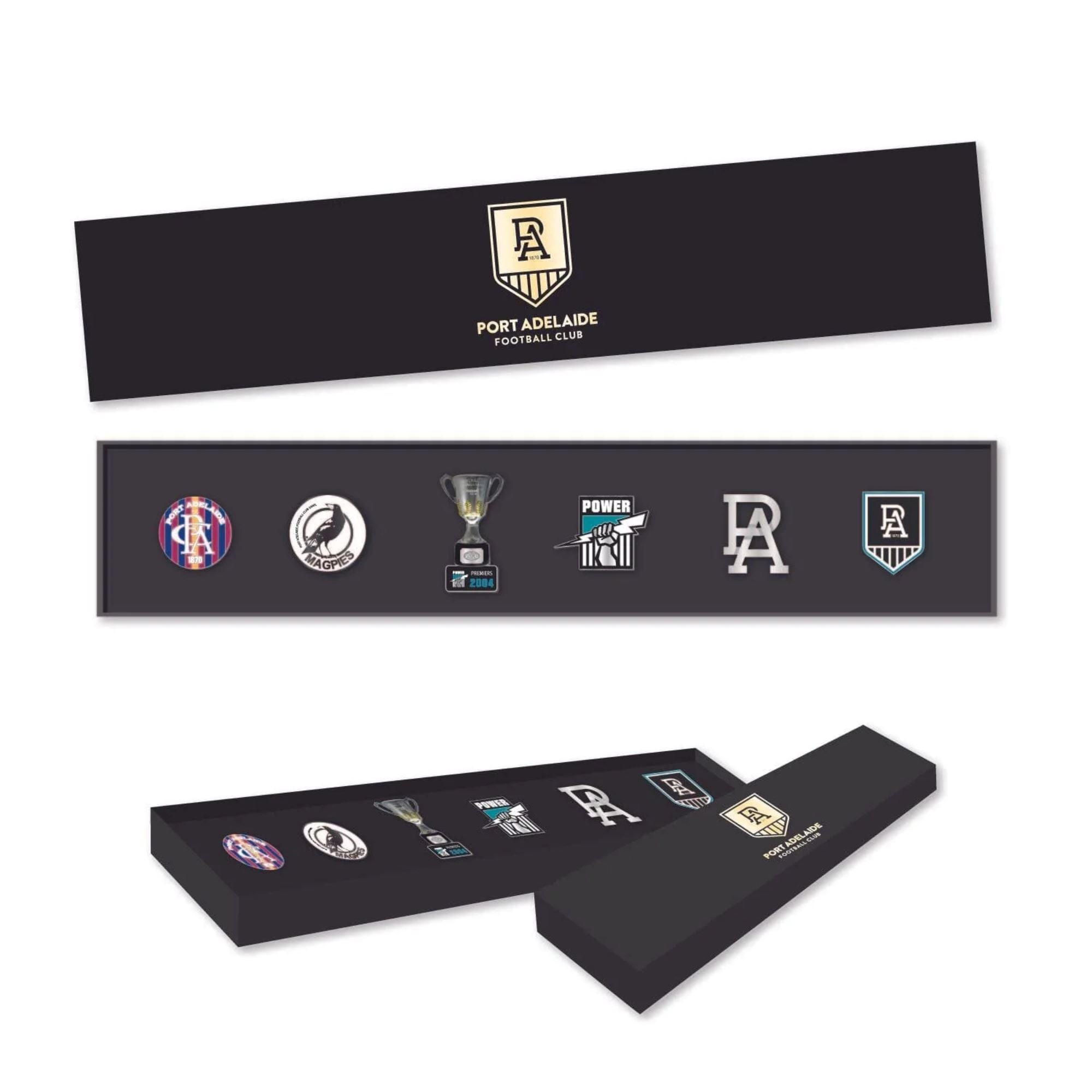 Port Adelaide AFL Pin Set Lapel Pin Clinks
