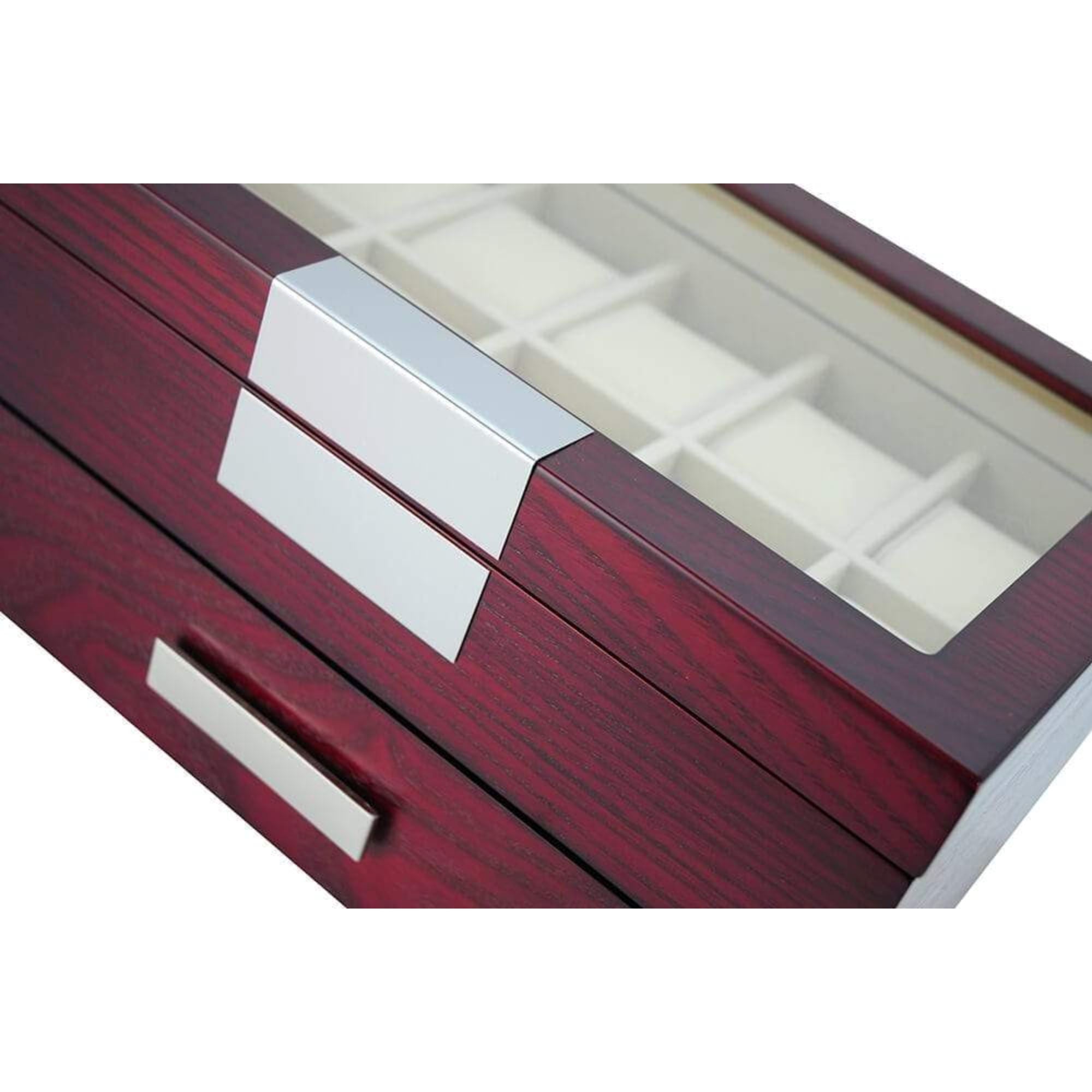 Seconds - Cherry Wooden Watch Box for 20 Watches Seconds Clinks
