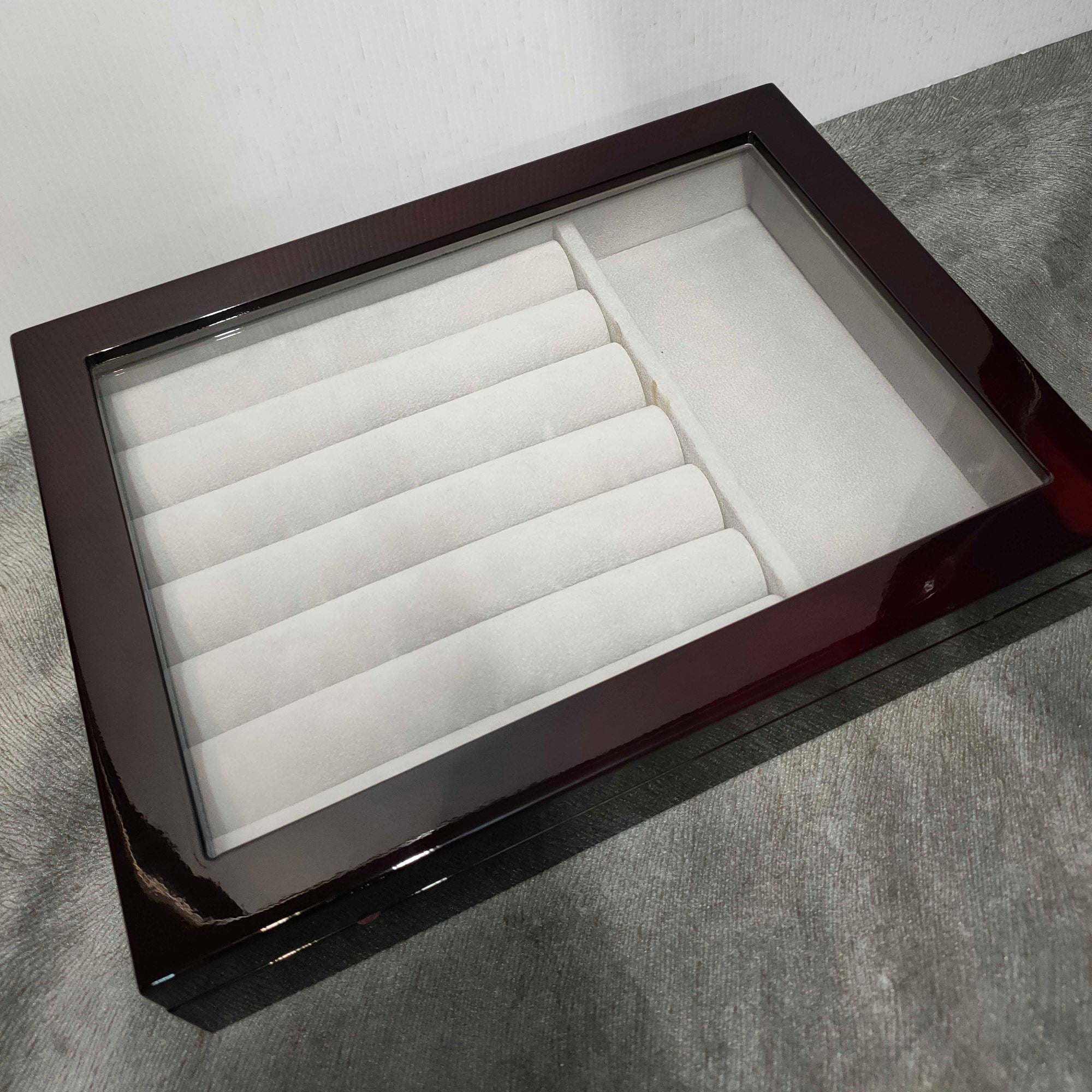 Seconds - Medium Cufflink and Valet Box Mahogany (b) Seconds Clinks Australia