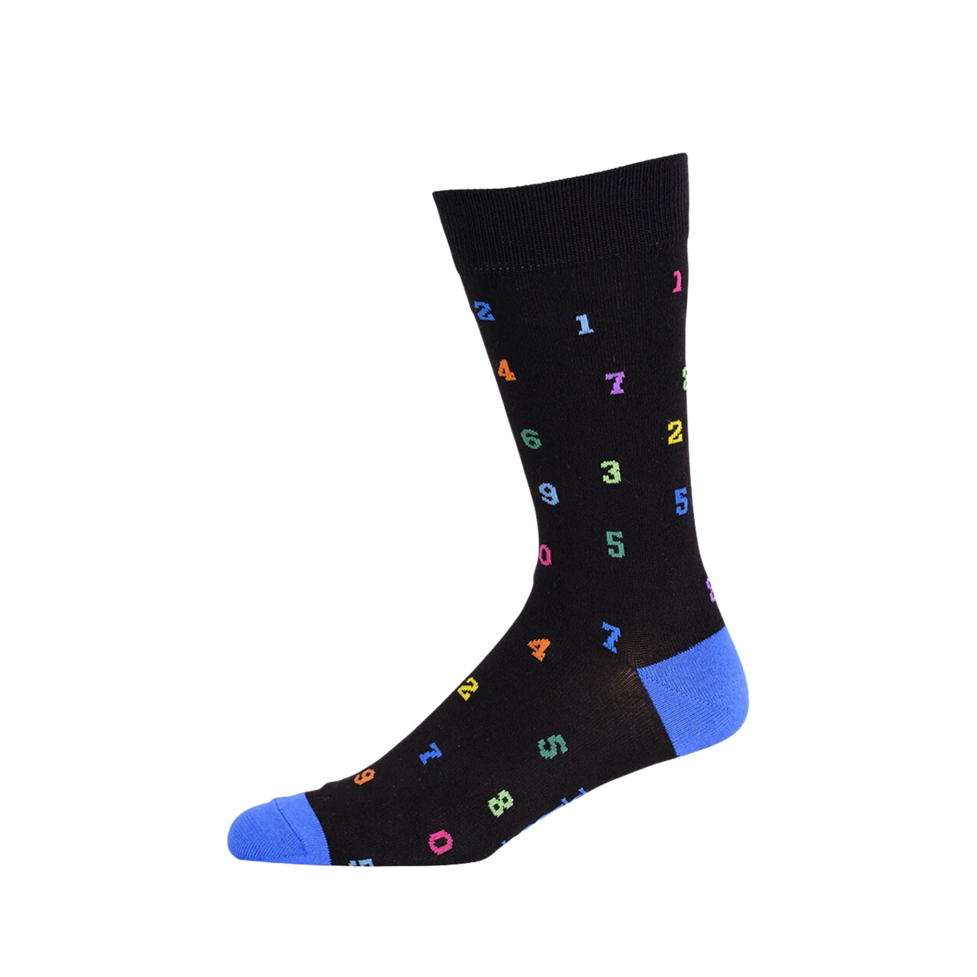 Mens Numbers Bamboo Sock Socks Bamboozld