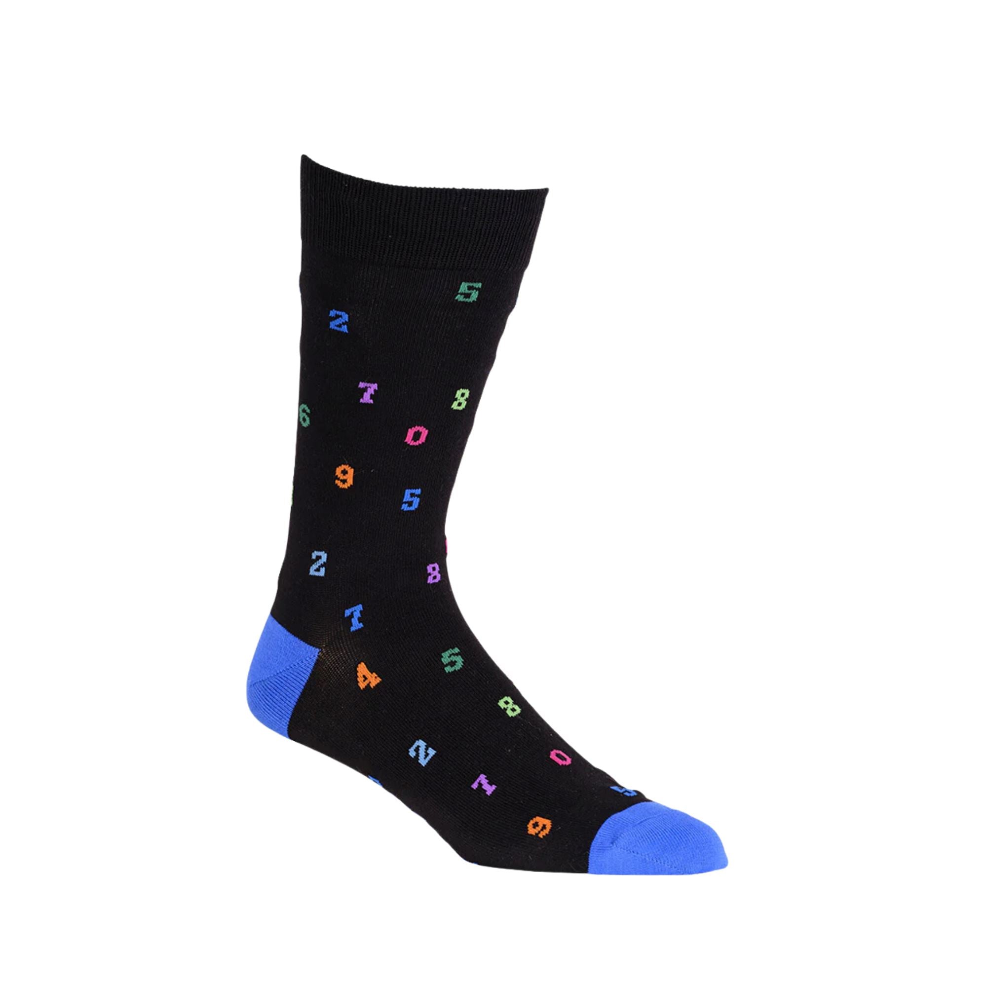 Mens Numbers Bamboo Sock Socks Bamboozld