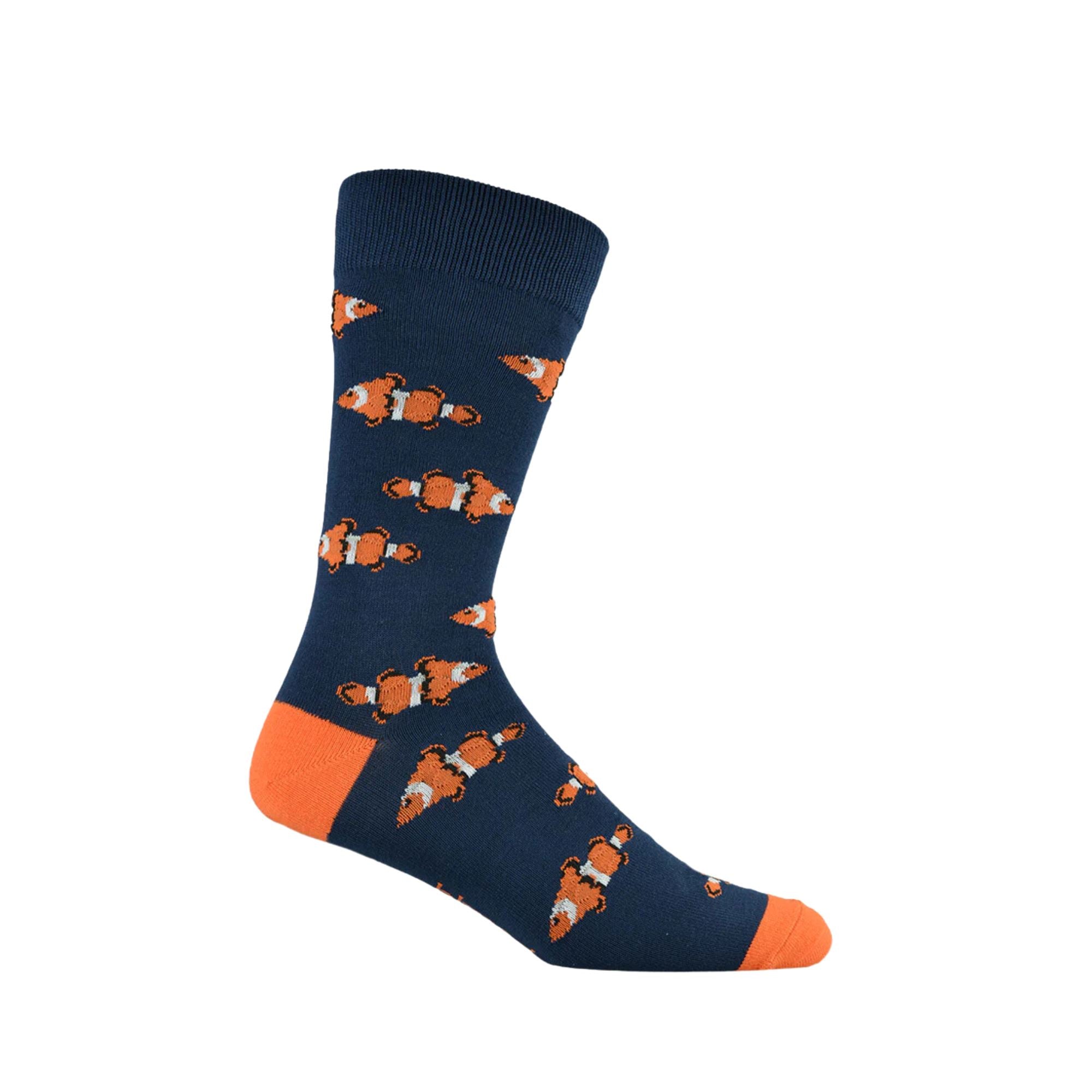 Mens Clown Fish Bamboo Sock Socks Bamboozld