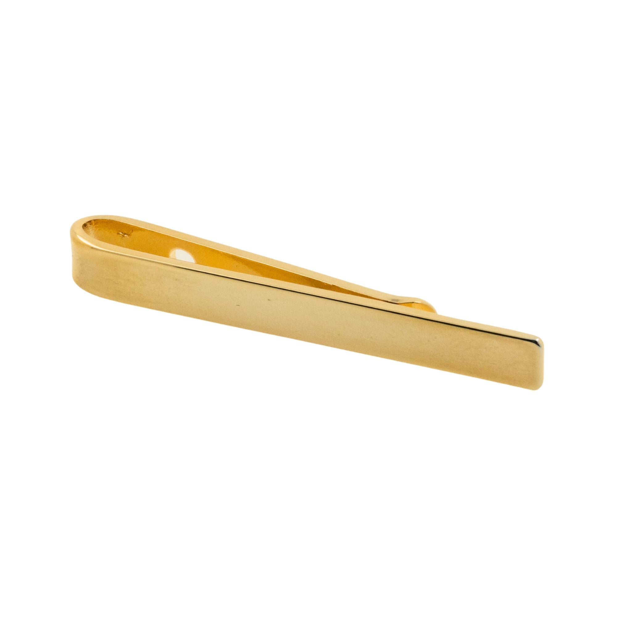Gold Shiny Tie Bar Tie Bars Clinks Australia