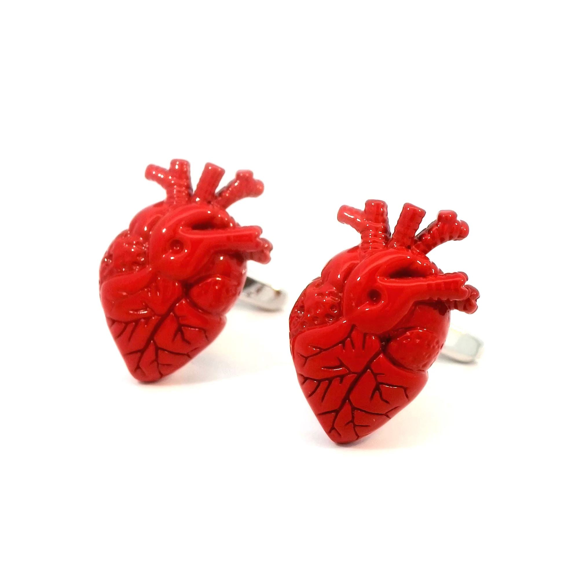 Anatomical Heart Cufflinks Novelty Cufflinks Clinks Australia Anatomical Heart Cufflinks