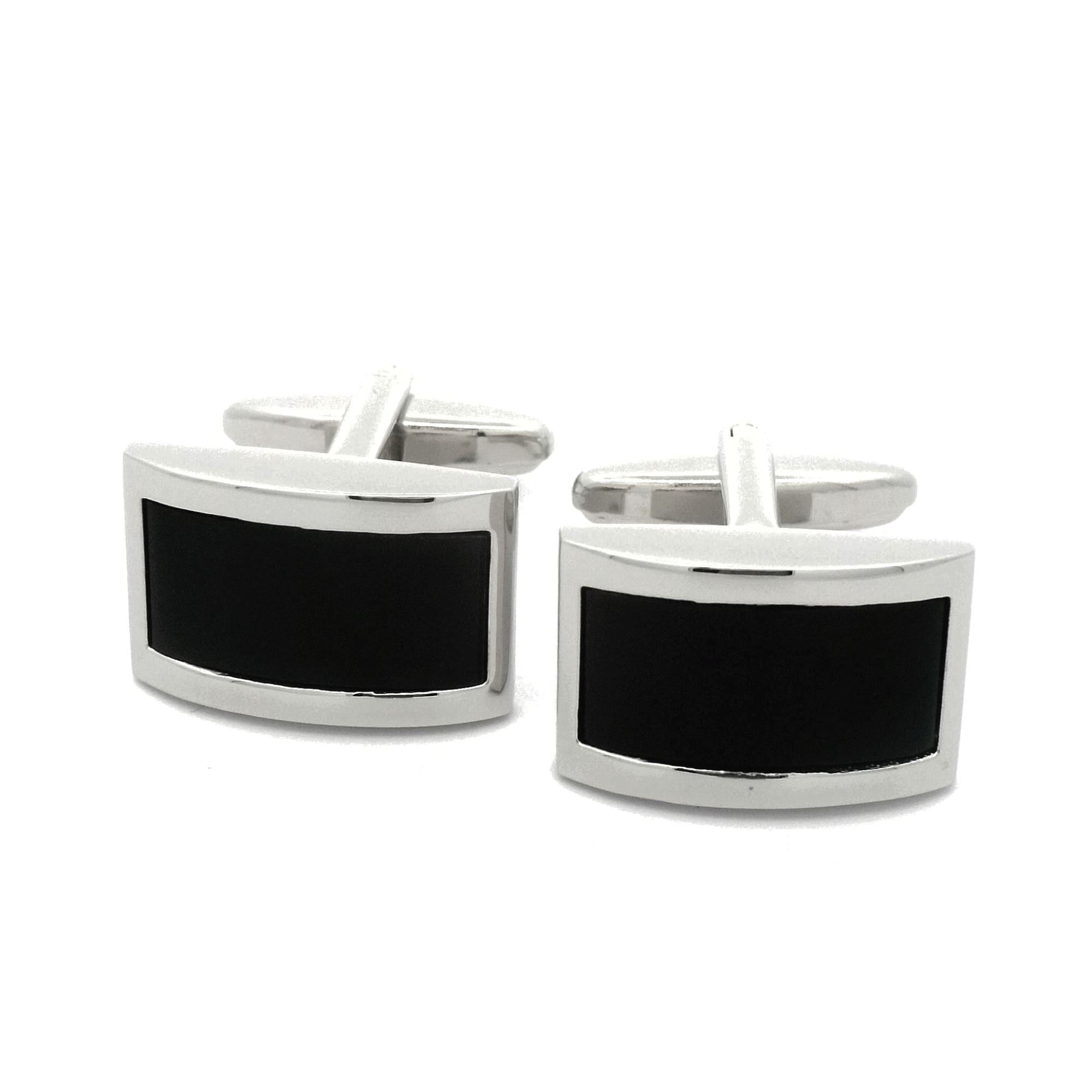 Black Domed Design Cufflinks Classic & Modern Cufflinks Clinks Australia