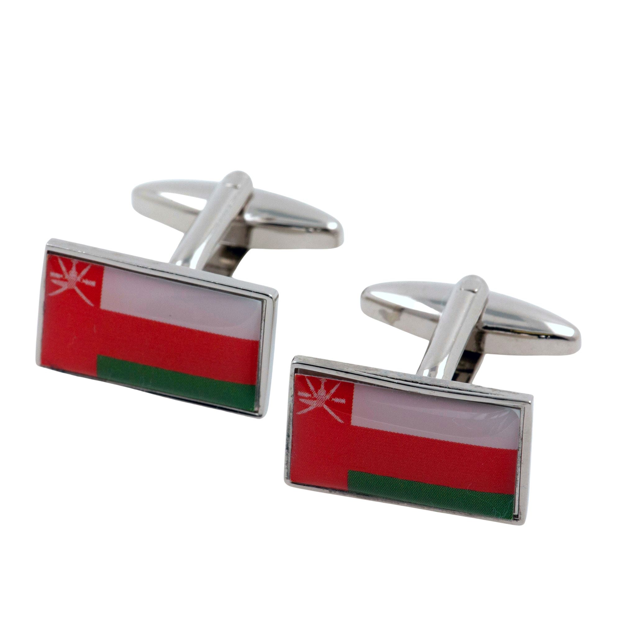 Flag of Oman Cufflinks Novelty Cufflinks Clinks