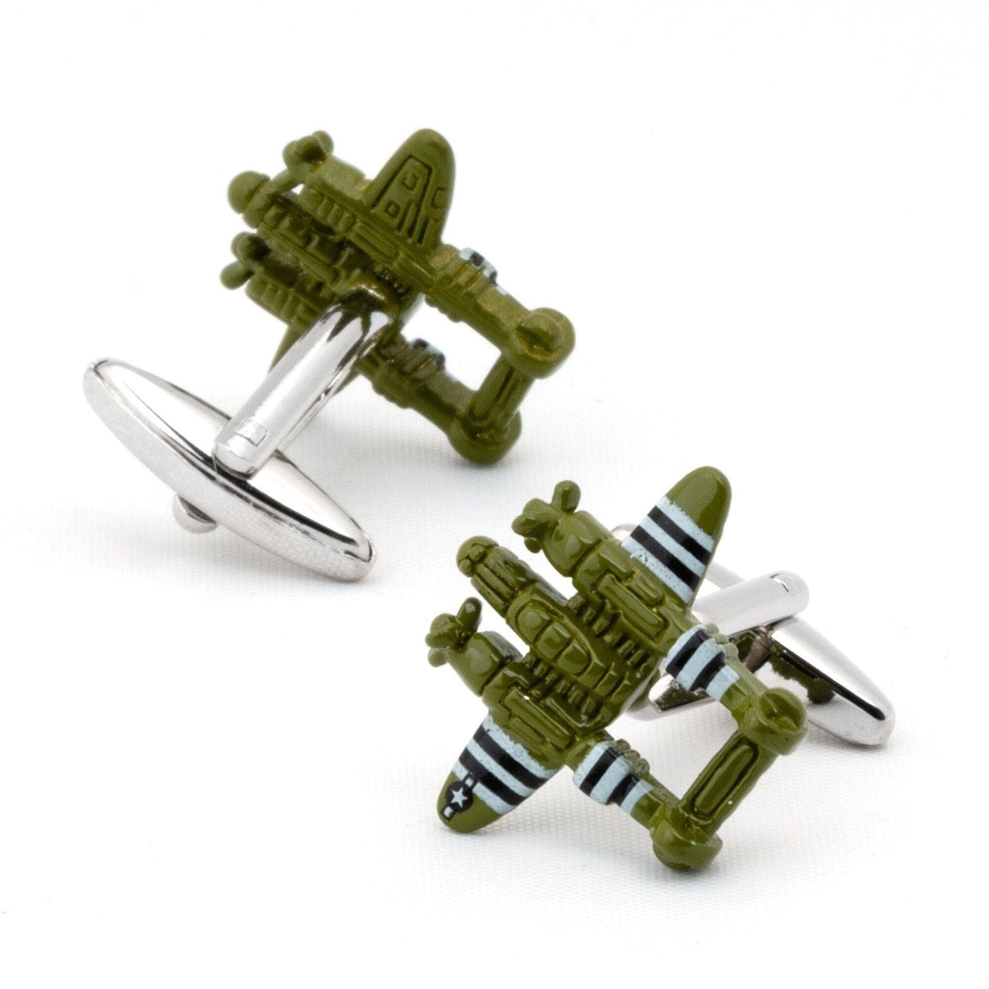 Green Fighter Jet Cufflinks Novelty Cufflinks Clinks Australia