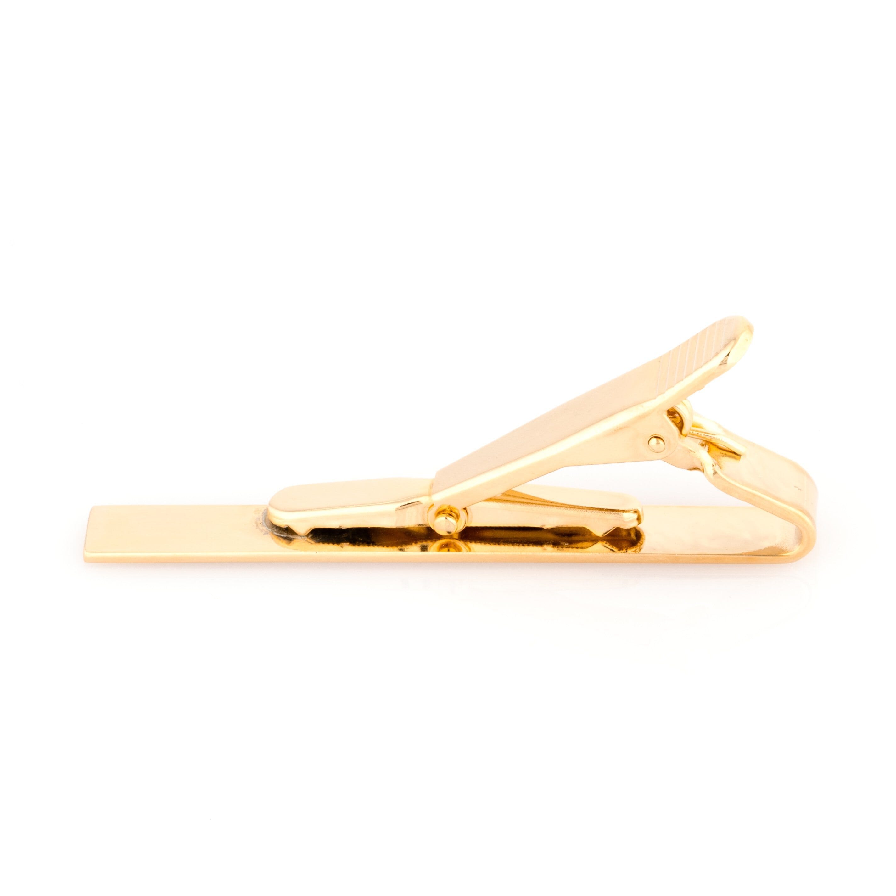 Shiny Gold Tie Clip Tie Clips Clinks Australia