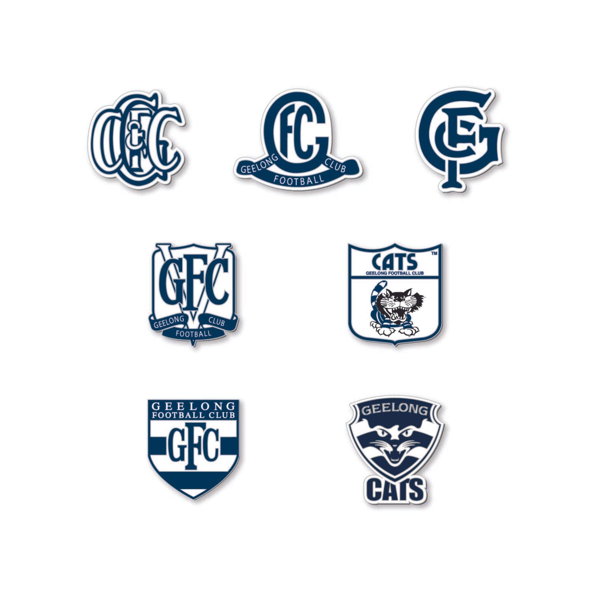 Geelong Cats AFL Pin Set Lapel Pin Clinks Default