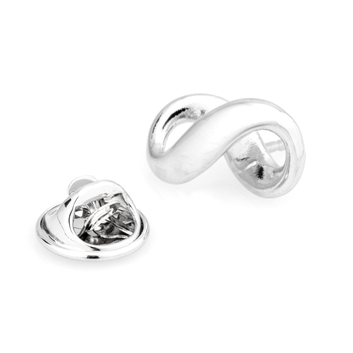 Silver Infinity Symbol Lapel Pin Lapel Pin Clinks Default