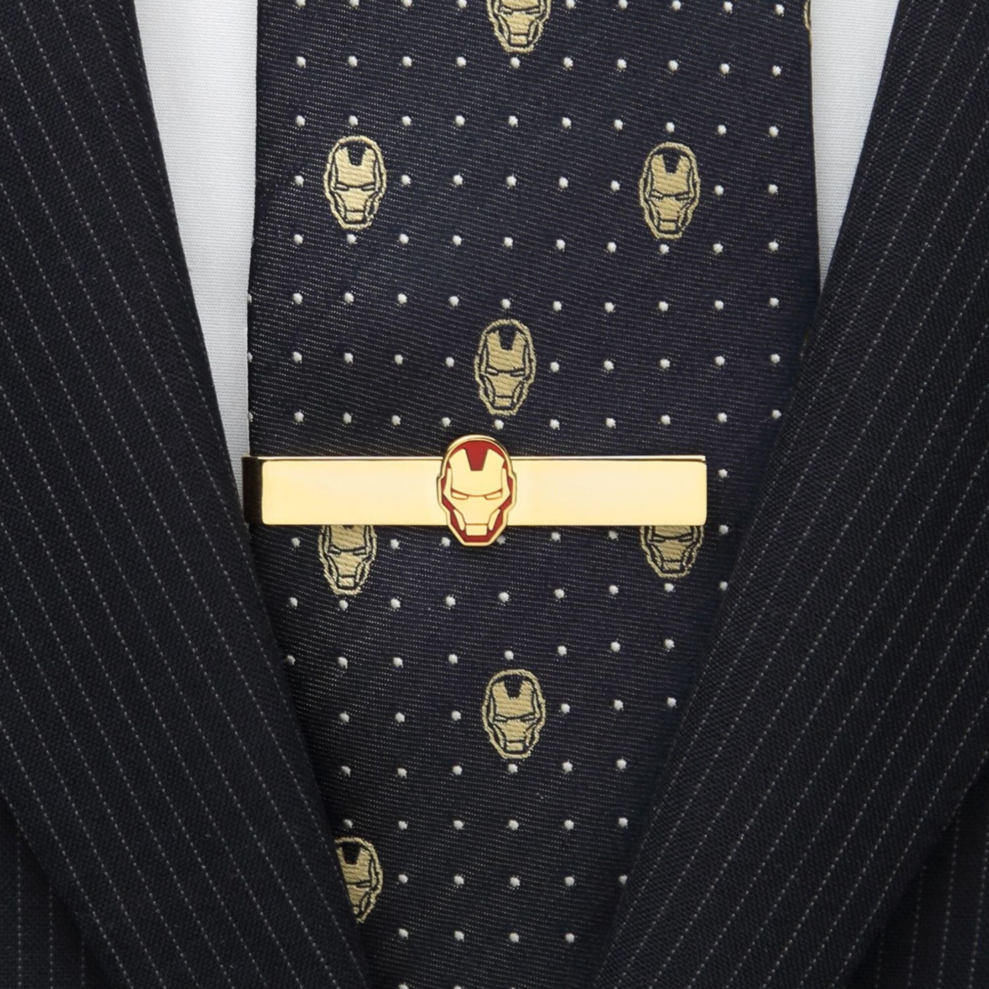 Gold Plated Iron Man Tie Bar Tie Bars Marvel Comics