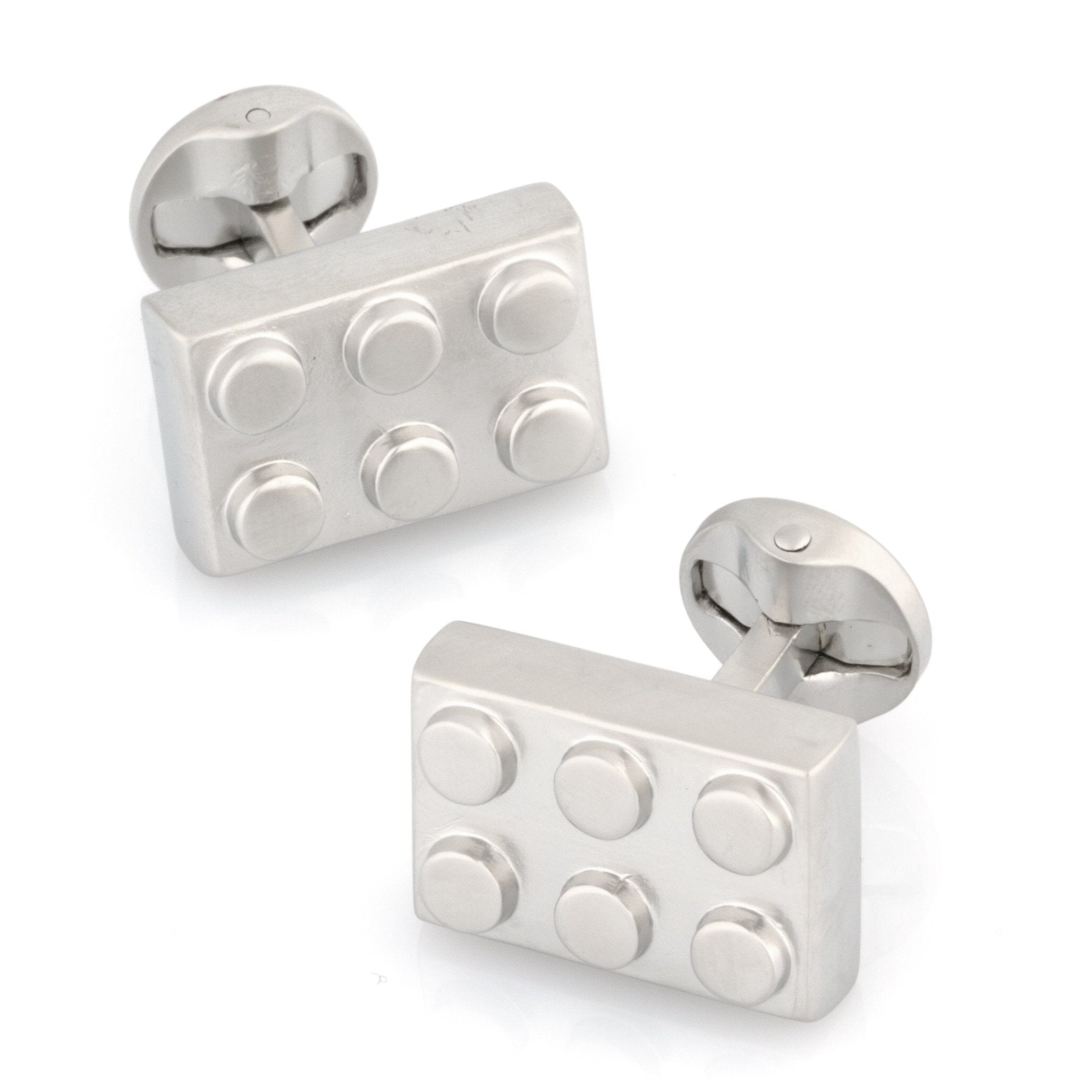 Silver Building Block Cufflinks Novelty Cufflinks Clinks Australia