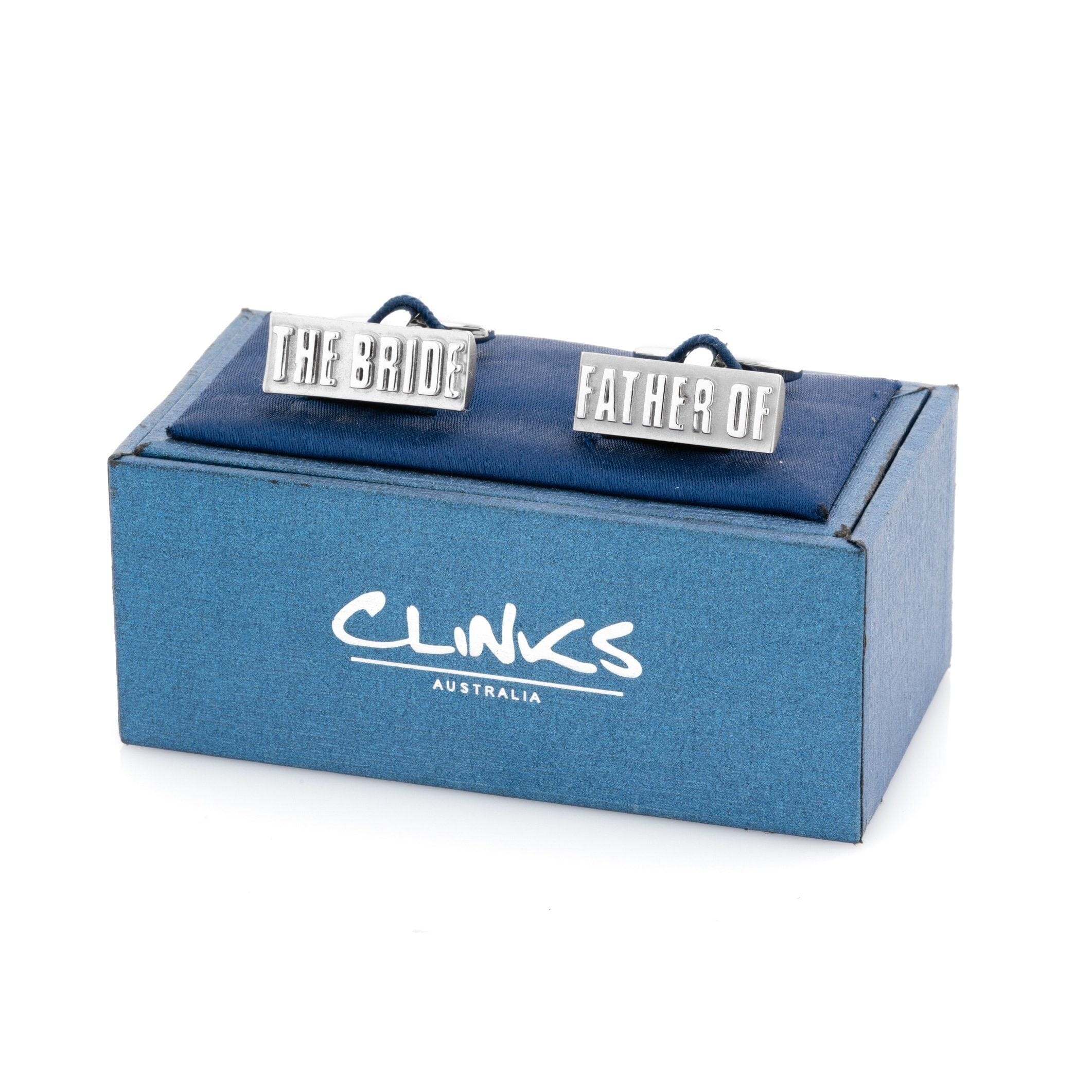 Father of the Bride Raised Lettering Wedding Cufflinks Wedding Cufflinks Clinks Australia