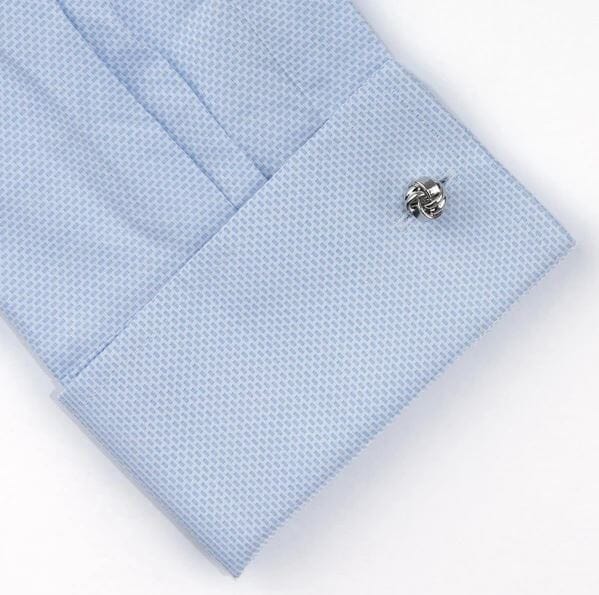 Small Silver Knot Cufflinks Classic & Modern Cufflinks Clinks Australia