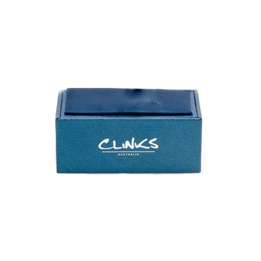 Shiny Gold Rectangle Engravable Cufflinks Classic & Modern Cufflinks Clinks Australia