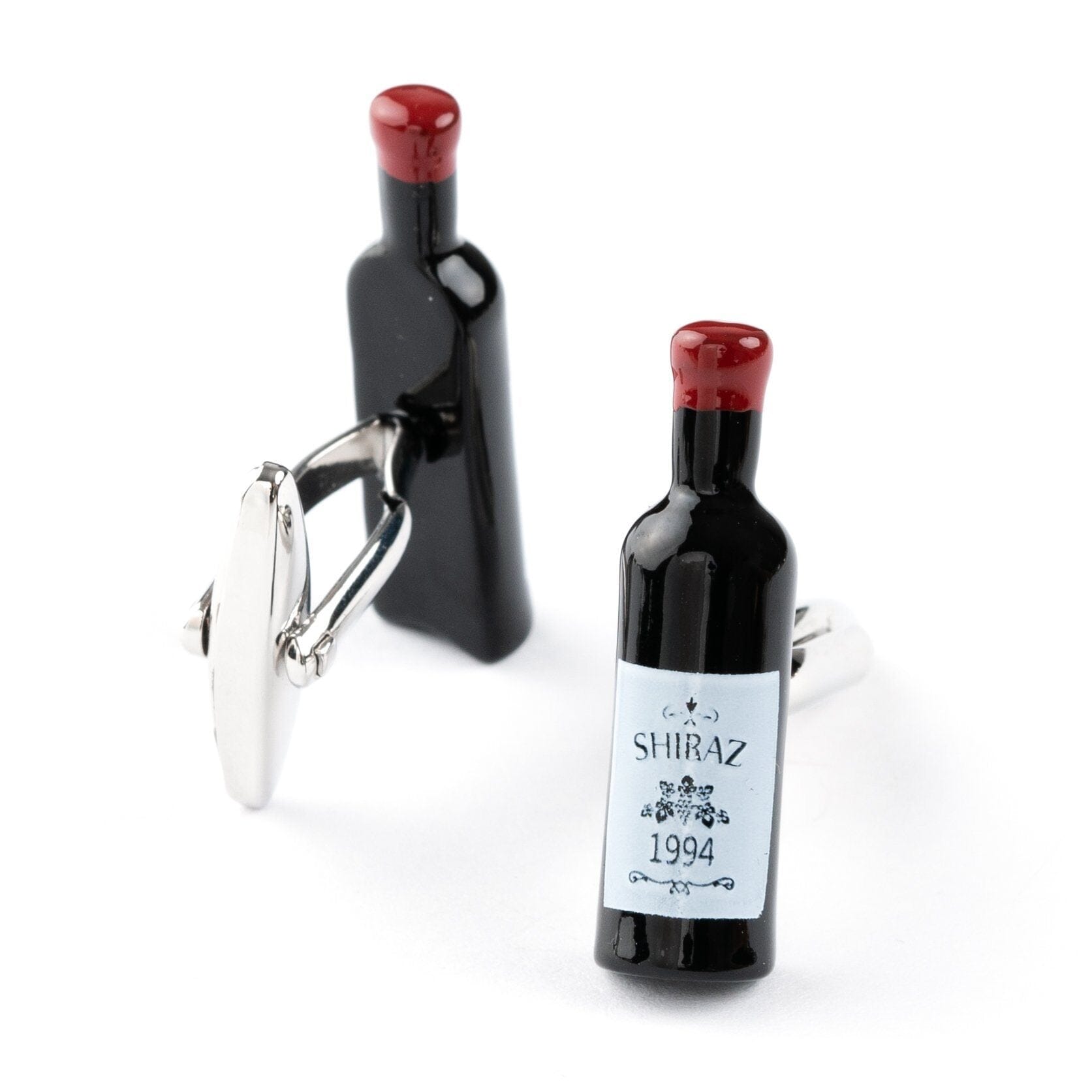 Shiraz Red Wine Bottle Cufflinks Novelty Cufflinks Clinks Australia