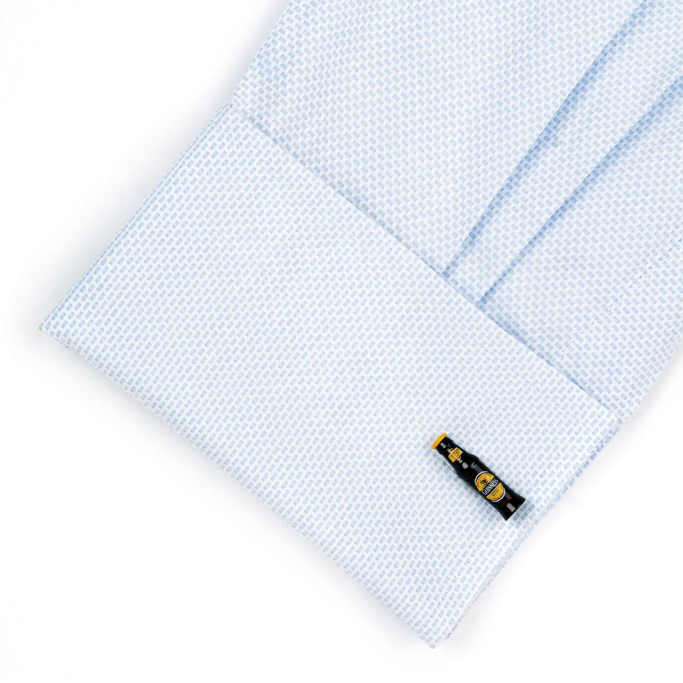 Black & Yellow Beer Bottle Cufflinks Novelty Cufflinks Clinks Australia