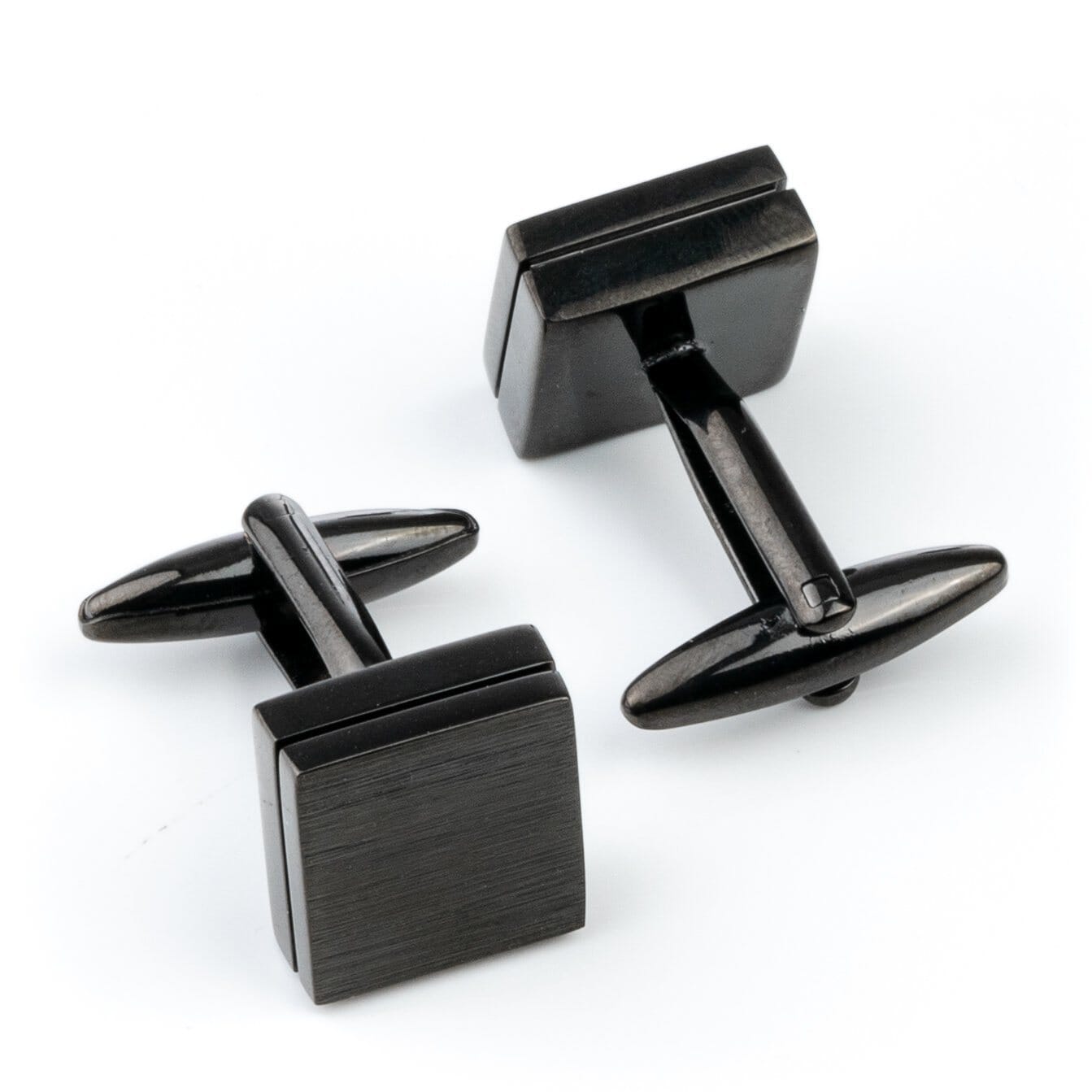 Brushed Black Cufflinks Classic & Modern Cufflinks Clinks Australia