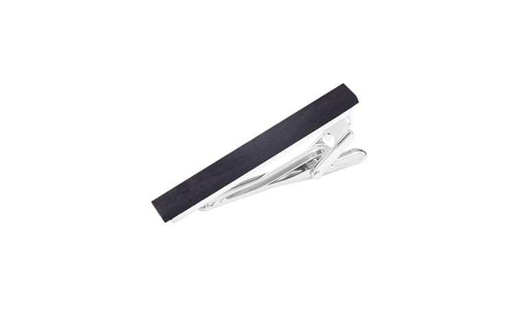 Black Wood Small Tie Clip Tie Clips Clinks Australia