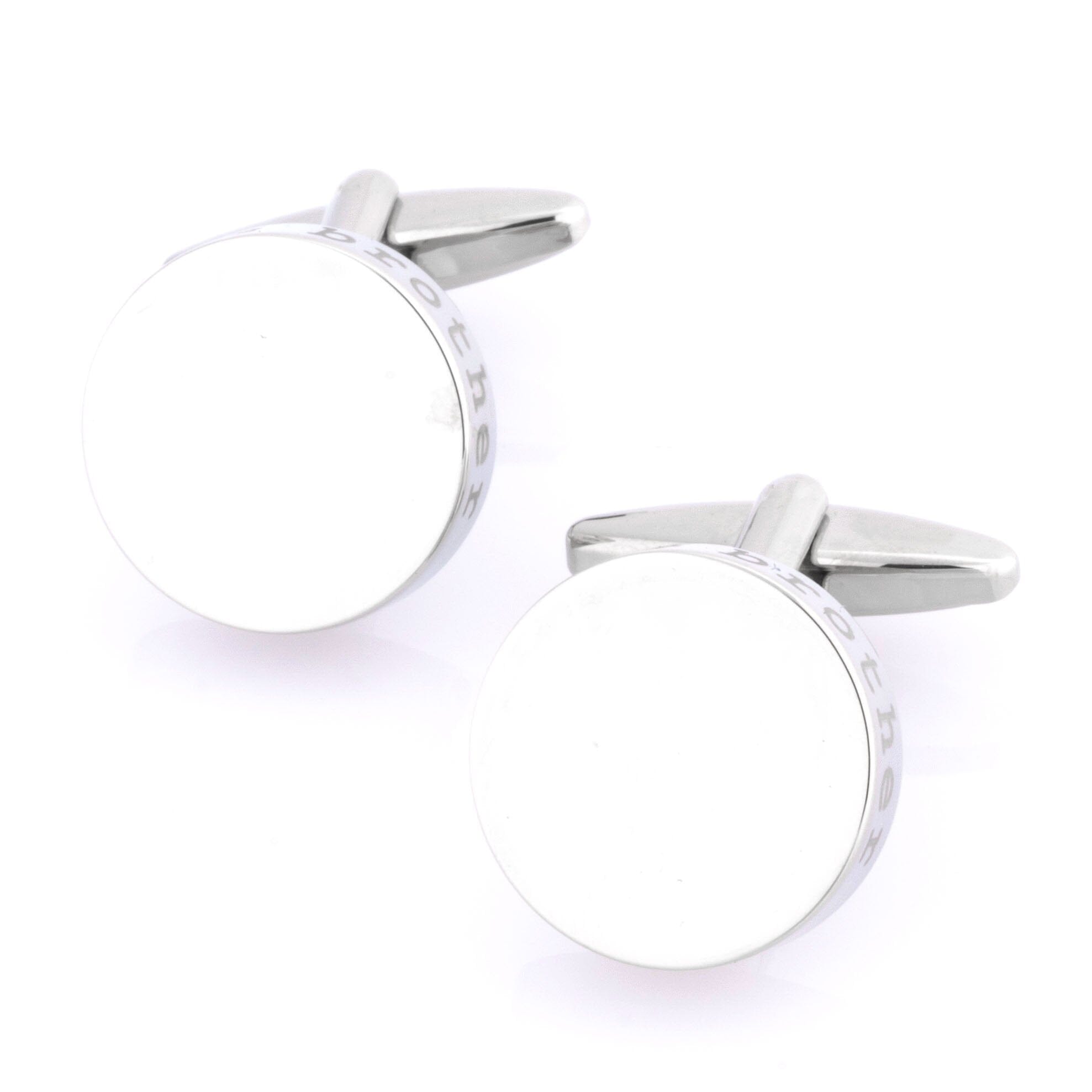 Brides Brother Laser Etched Engravable Wedding Cufflinks Wedding Cufflinks Clinks Australia Brides Brother Laser Etched Round Engravable Cufflinks