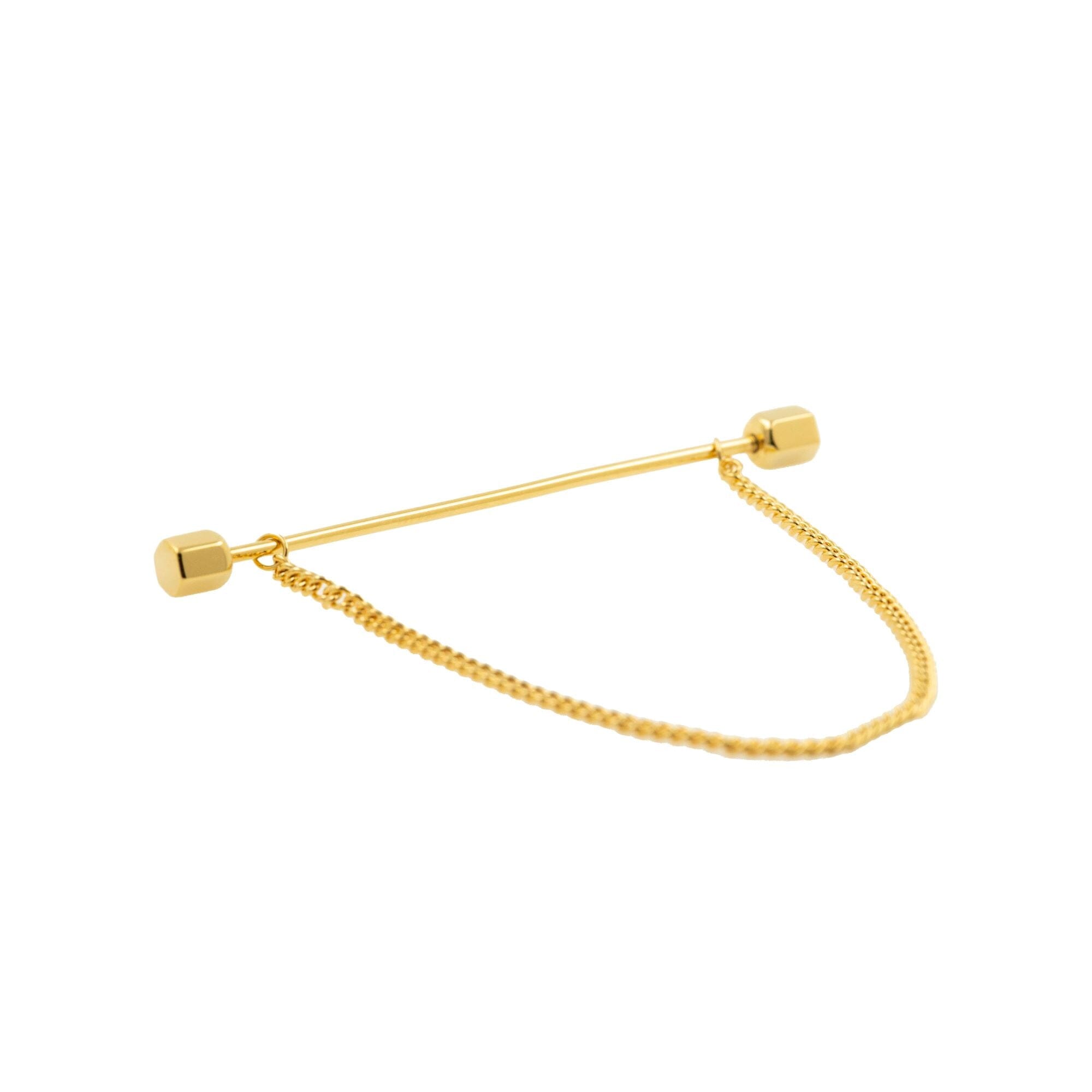 Gold Chain Collar Bar Collar Clip Clinks