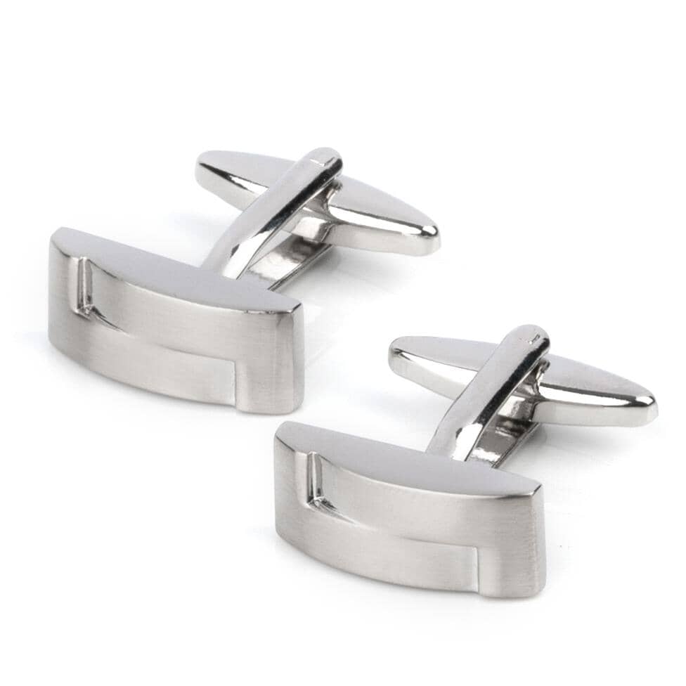 Silver Interlinked Cufflinks Classic & Modern Cufflinks Clinks Australia