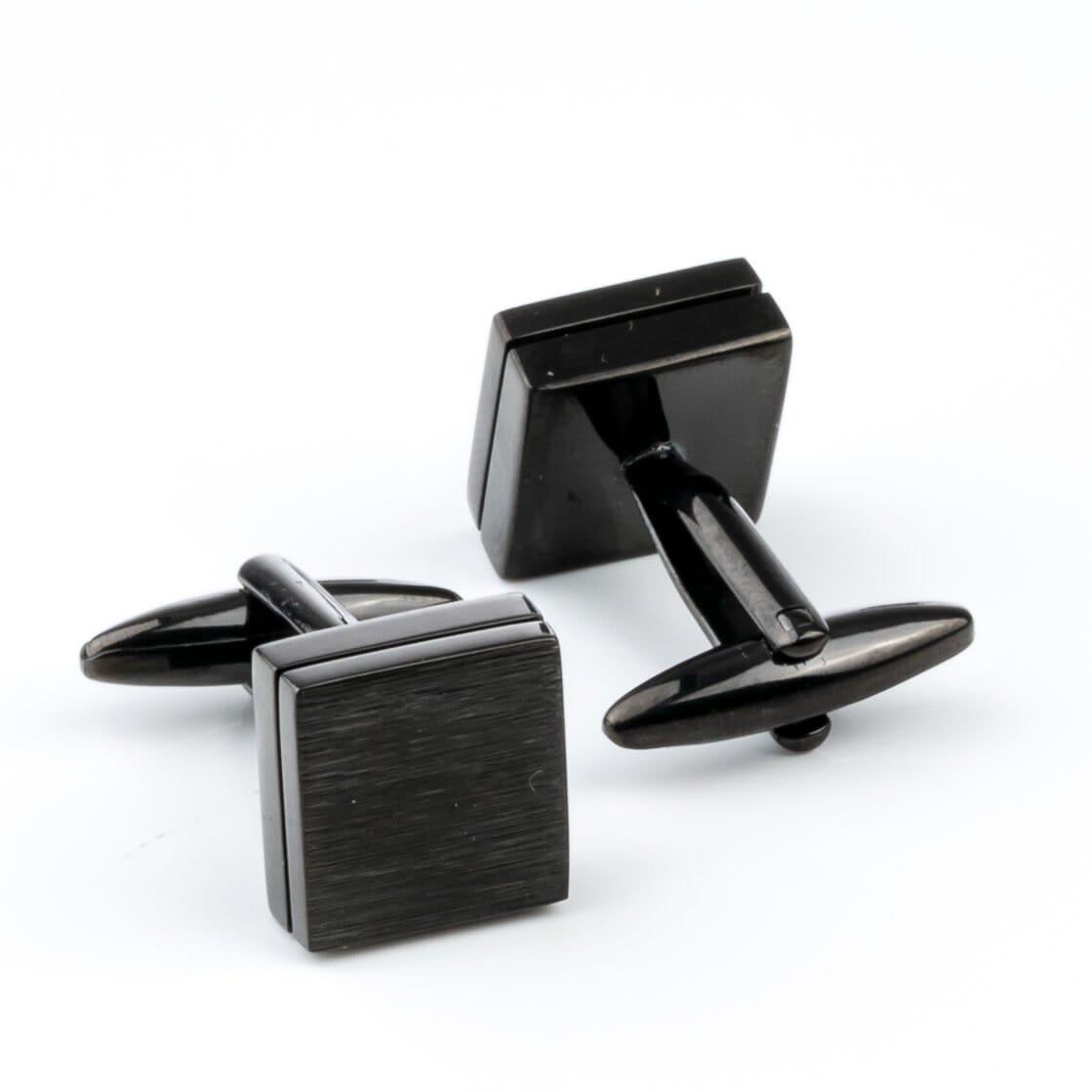 Brushed Black Cufflinks Classic & Modern Cufflinks Clinks Australia Default