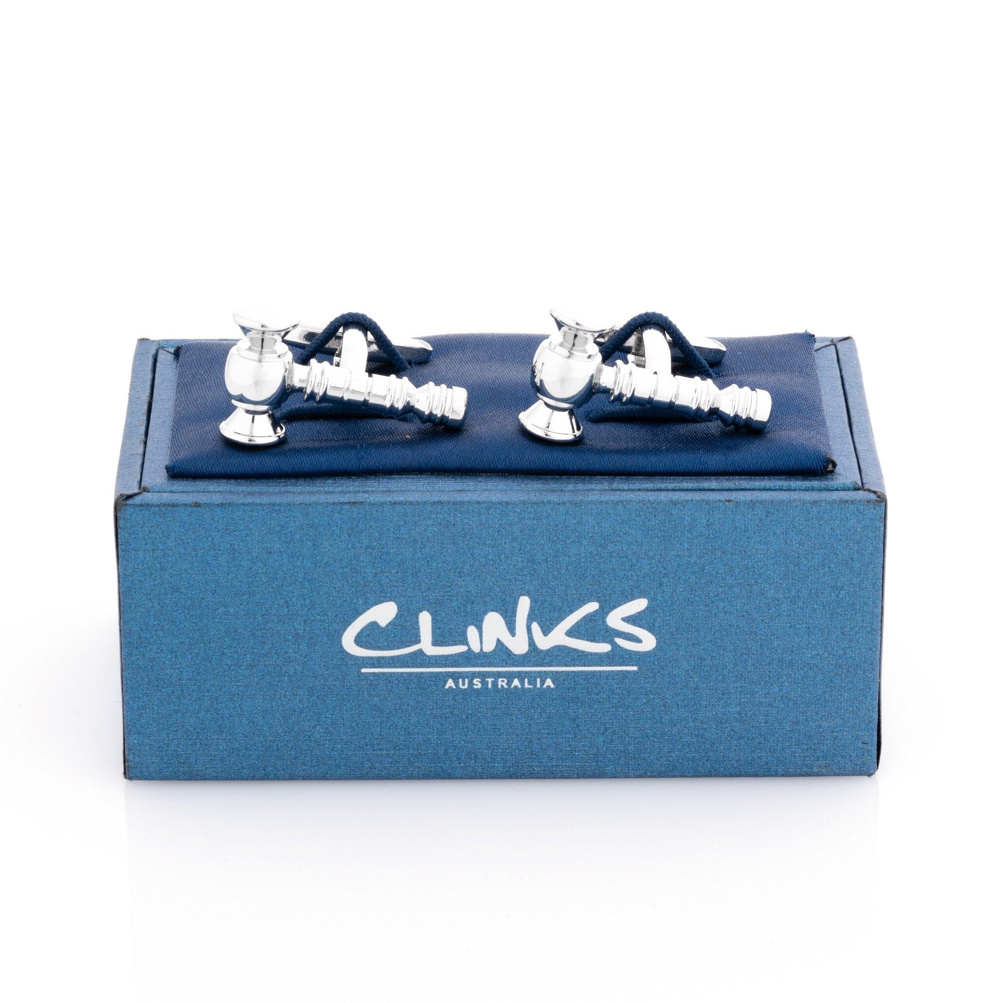 Auctioneer / Judge Gavel Cufflinks Silver Silver Cufflinks Clinks Australia